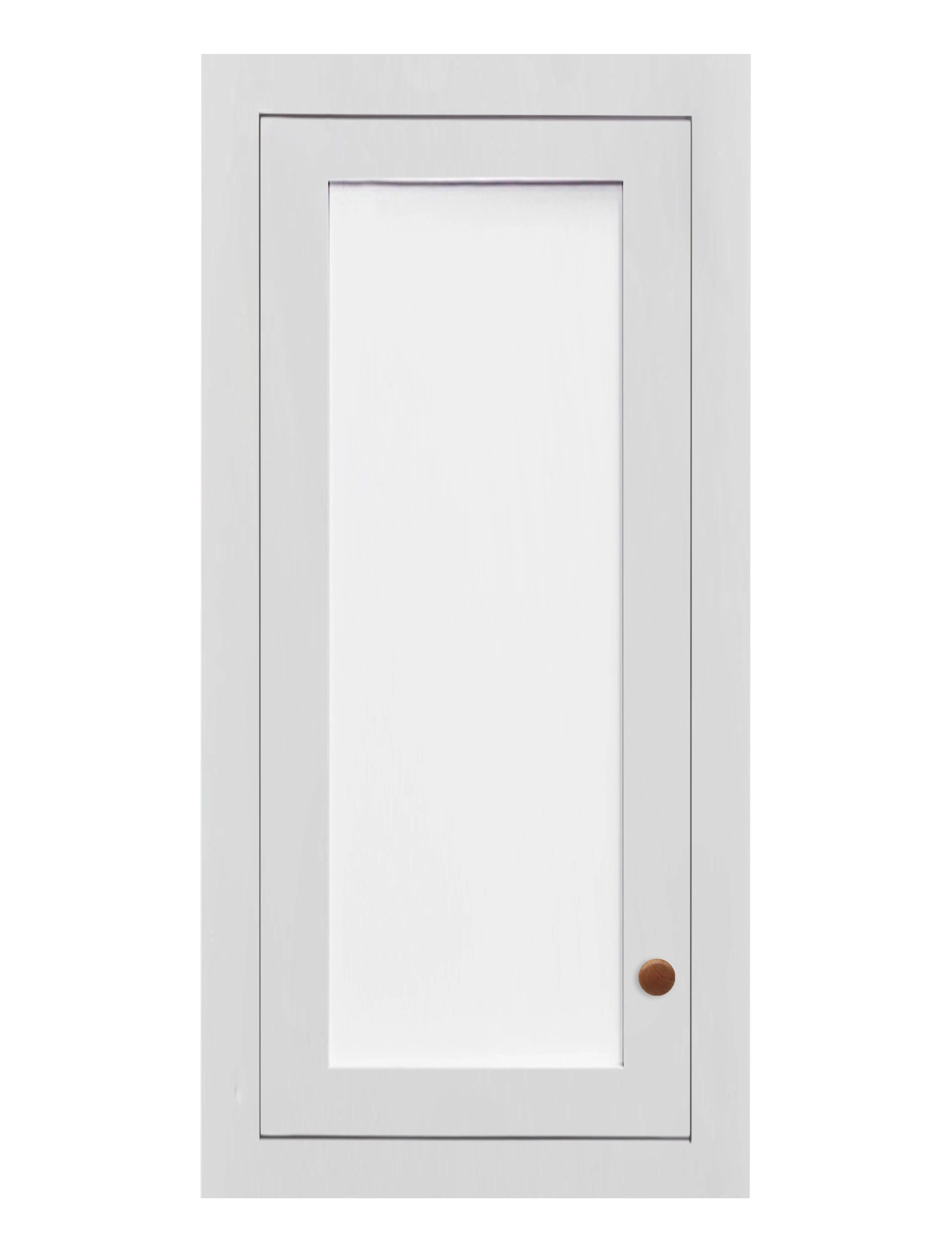 9" Wide Custom Glass Ready Inset Shaker Wall Cabinet - Single Door 9", 12", 15", 18", 21" & 24" Tall - Image 7