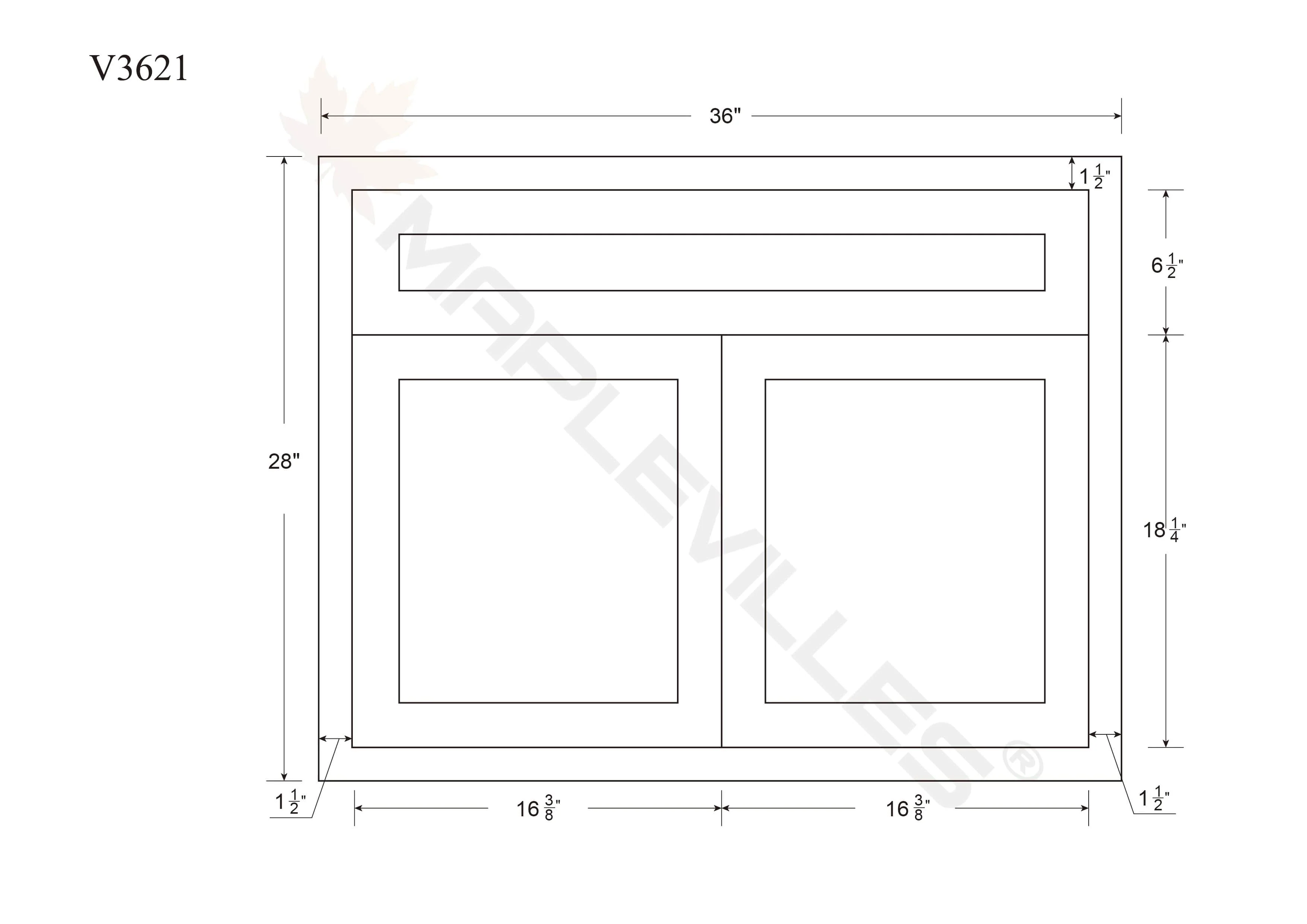 Bathroom Vanity Sink Base Tuscan Gray Inset Shaker Cabinets - 21" Deep - 24", 27", 30" & 36" Wide - Image 2