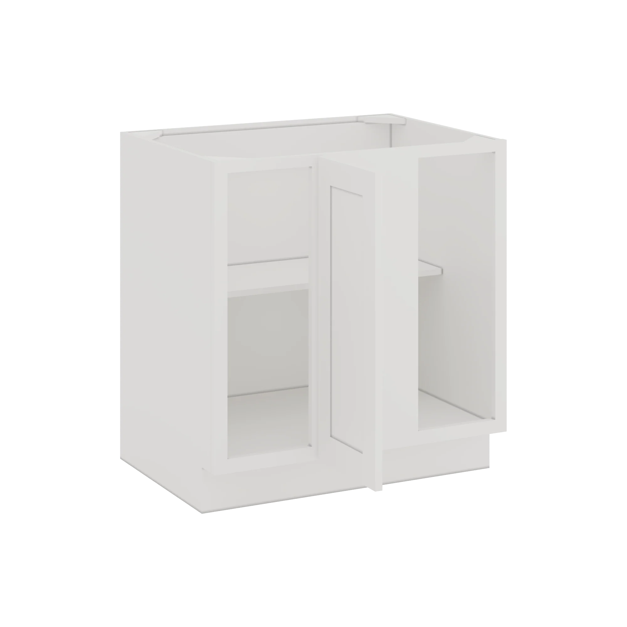 Blind Corner 1-1/4"  Overlay Base (Left or Right) ICE White Shaker Blind 36"-42" & 42"-45" CWS/CWB - Image 3