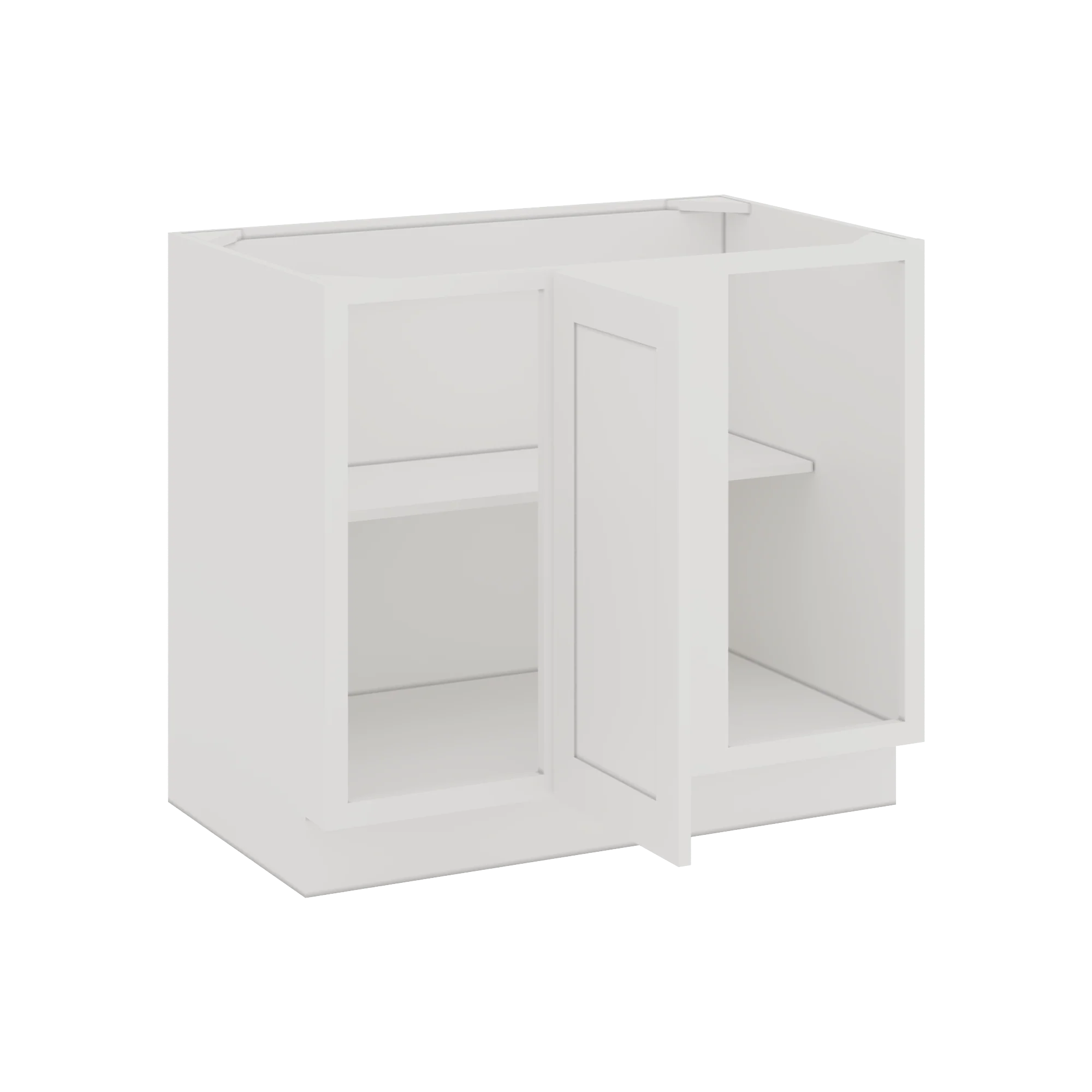 Blind Corner 1-1/4"  Overlay Base (Left or Right) ICE White Shaker Blind 36"-42" & 42"-45" CWS/CWB - Image 5
