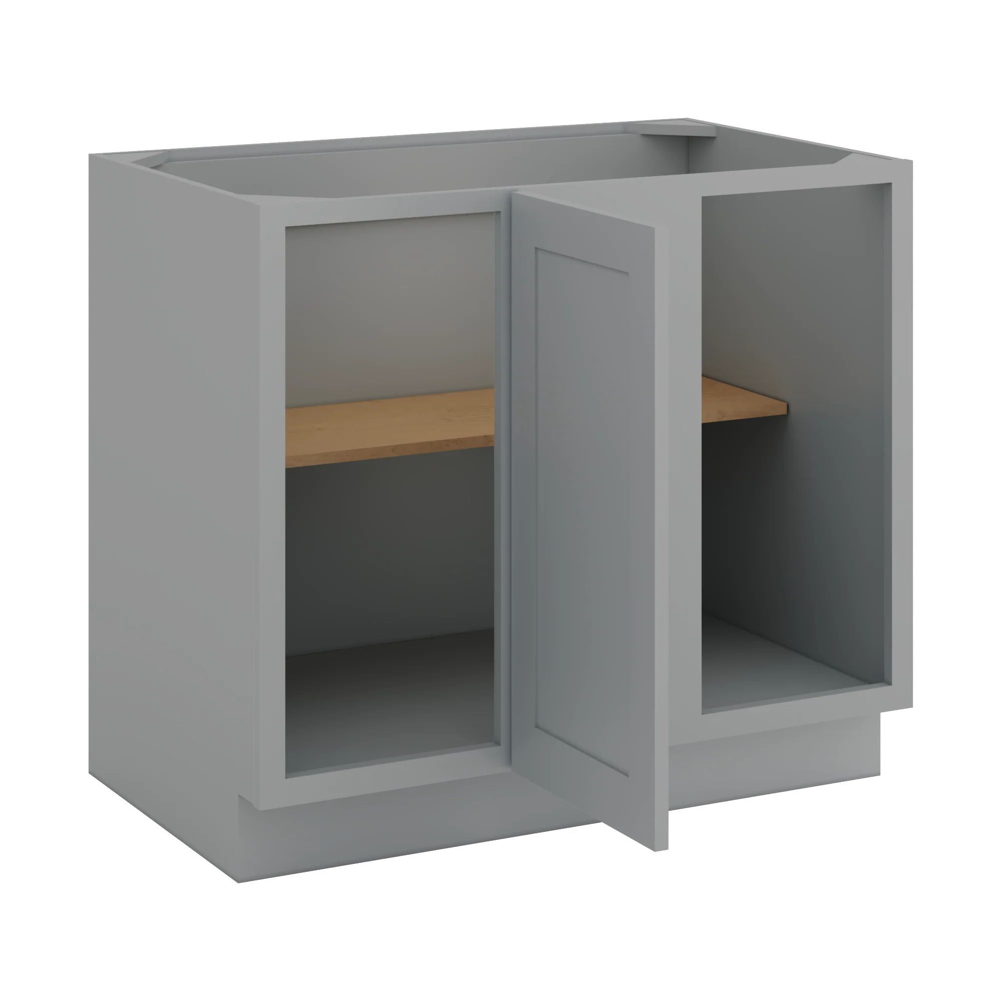 Blind Corner 1-1/4"  Overlay Base (Left or Right) Gray Shaker Blind 36"-42" & 42"-45" - Image 4