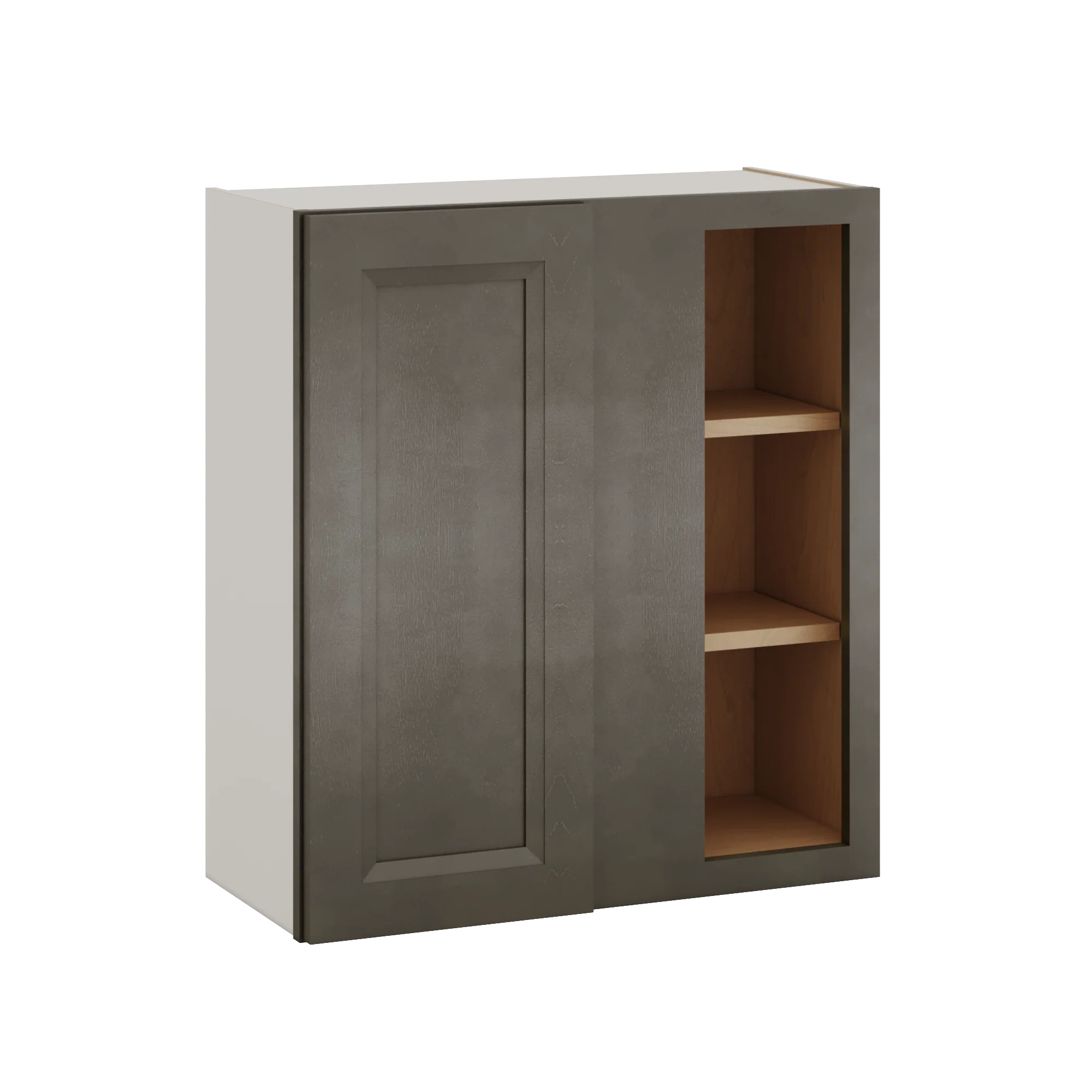 Blind Corner Huntington Cinder Double Shaker Wall Cabinet (left or right) 27" Wide by 30", 36" or 42" Tall