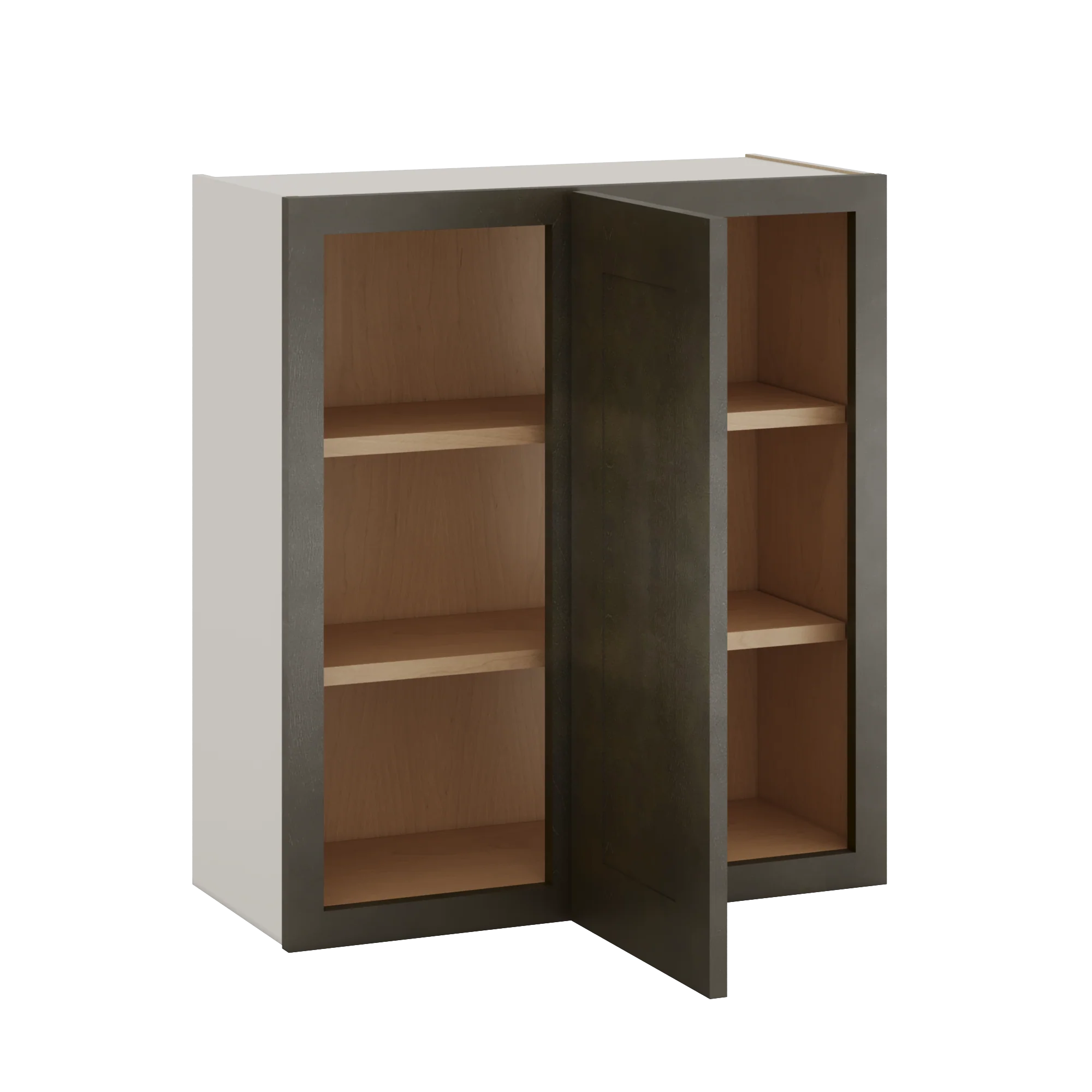 Blind Corner Huntington Cinder Double Shaker Wall Cabinet (left or right) 27" Wide by 30", 36" or 42" Tall - Image 2