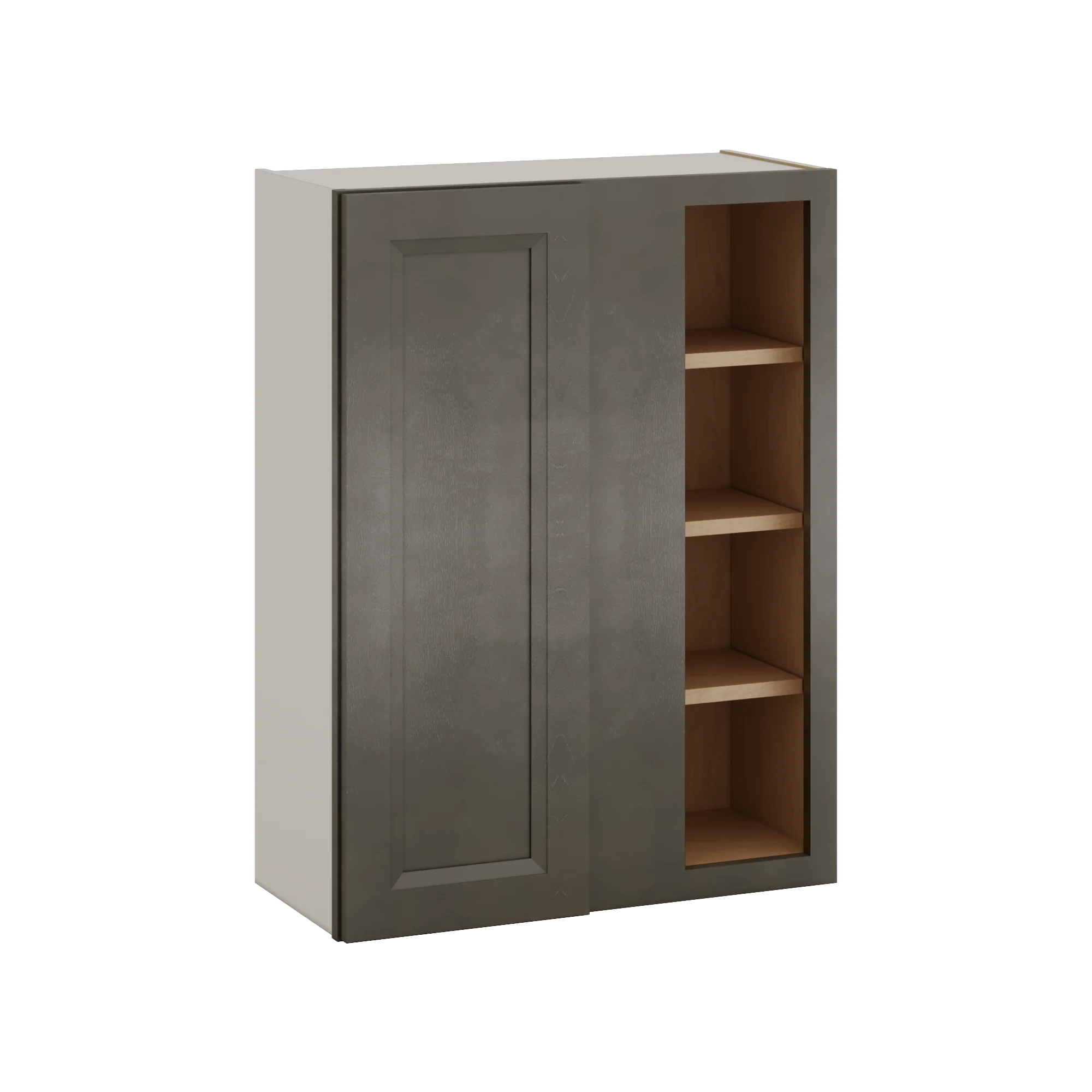 Blind Corner Huntington Cinder Double Shaker Wall Cabinet (left or right) 27" Wide by 30", 36" or 42" Tall - Image 3