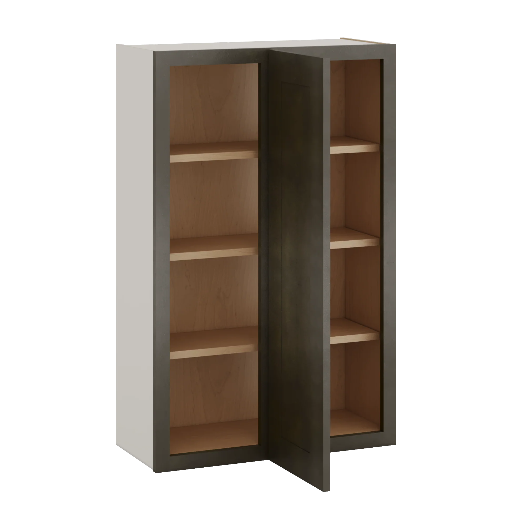 Blind Corner Huntington Cinder Double Shaker Wall Cabinet (left or right) 27" Wide by 30", 36" or 42" Tall - Image 6