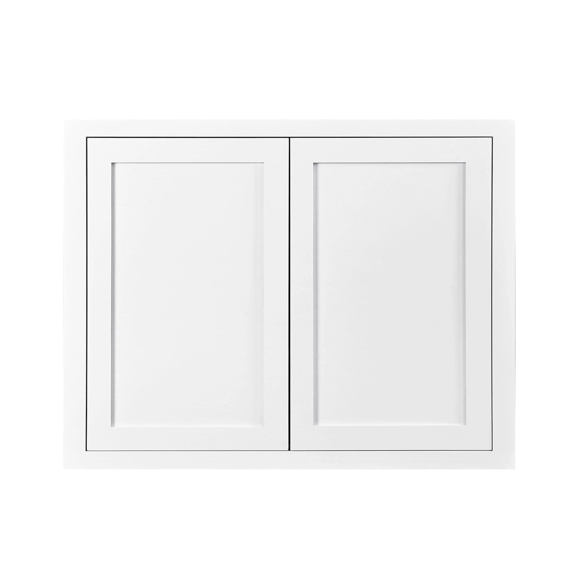 30" Tall Wall Cabinet - Double Door 24", 27", 30", 33" & 36" Custom Inset Shaker