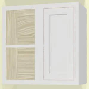 27" Wide Blind Corner Wall Inset Cabinet 9", 12" 15", 18", 21", 24", 27", 30", 33", 36", 39 , 42", 45", 48" & 51" Tall - Image 16