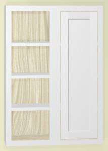 27" Wide Blind Corner Wall Inset Cabinet 9", 12" 15", 18", 21", 24", 27", 30", 33", 36", 39 , 42", 45", 48" & 51" Tall - Image 22