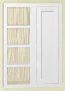 27" Wide Blind Corner Wall Inset Cabinet 9", 12" 15", 18", 21", 24", 27", 30", 33", 36", 39 , 42", 45", 48" & 51" Tall - Image 26