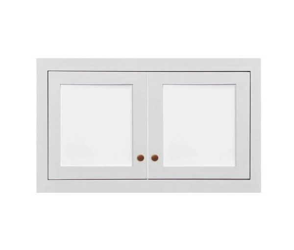 31.5" W 24" D Wall Oven Wall Cabinet Glass Ready - 12", 15", 18", 21" & 24" Tall Custom Color Inset Shaker - Image 3