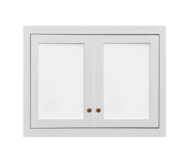 31.5" W 24" D Wall Oven Wall Cabinet Glass Ready - 12", 15", 18", 21" & 24" Tall Custom Color Inset Shaker - Image 5