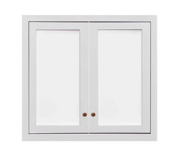 31.5" W 24" D Wall Oven Wall Cabinet Glass Ready - 12", 15", 18", 21" & 24" Tall Custom Color Inset Shaker - Image 7