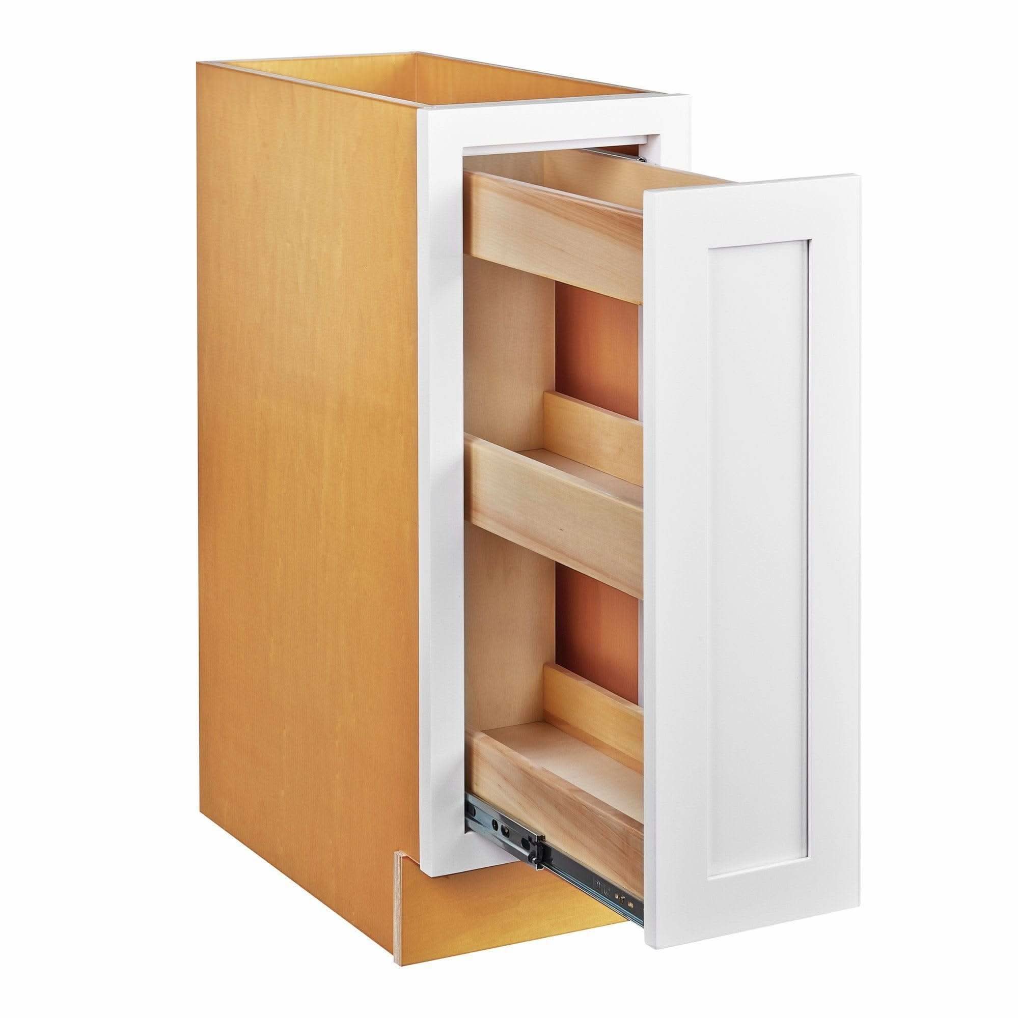 Spice Rack Pullout Base Cabinet 9" & 12" Custom Inset Shaker - Image 2