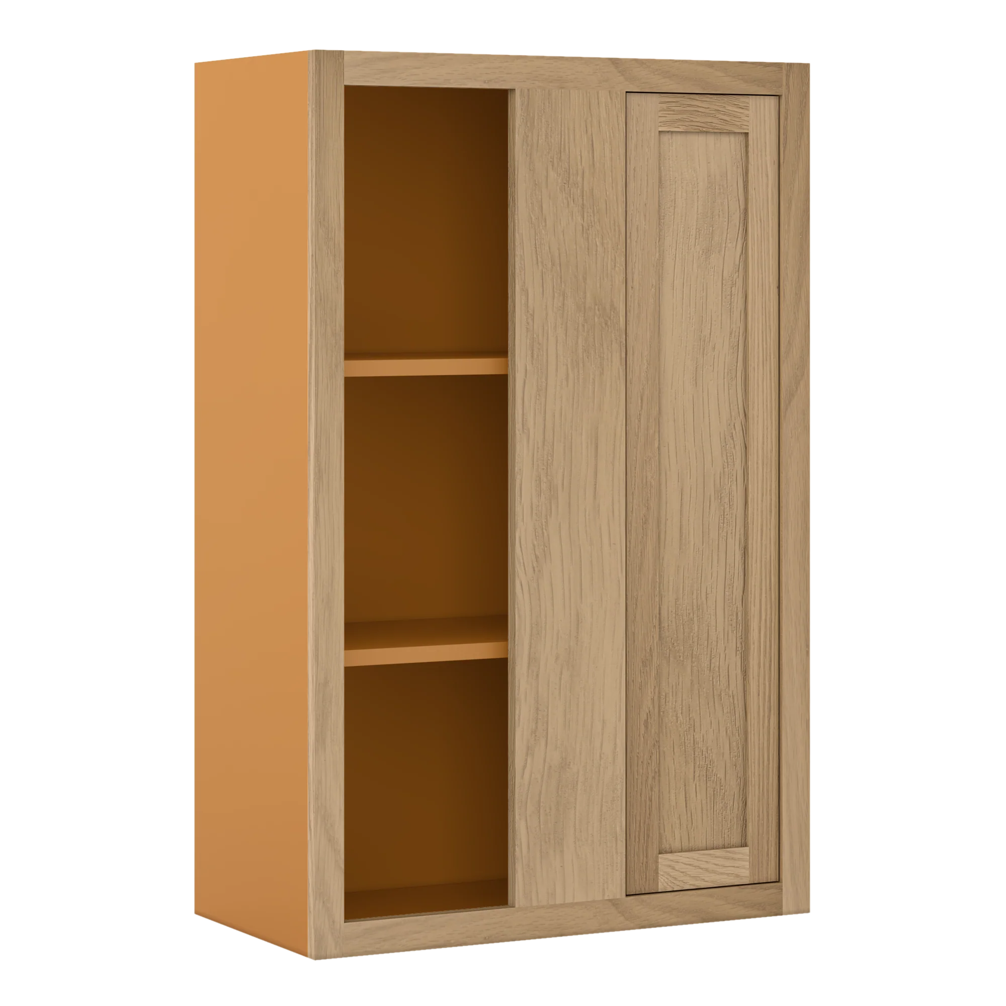 Custom Oak Blind Corner Wall Inset Cabinet 27" Wide by 9", 12" 15", 18", 21", 24", 27", 30", 33", 36", 39 and 42" Tall - Image 23