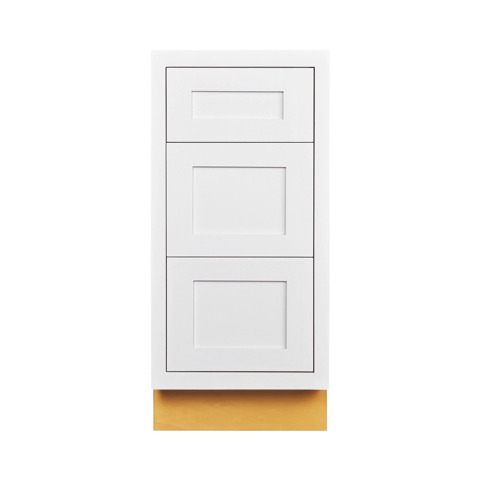 Custom Vanity Drawer Base Cabinet - 12", 15", 18", 21", 24" & 27" Inset Cabinet
