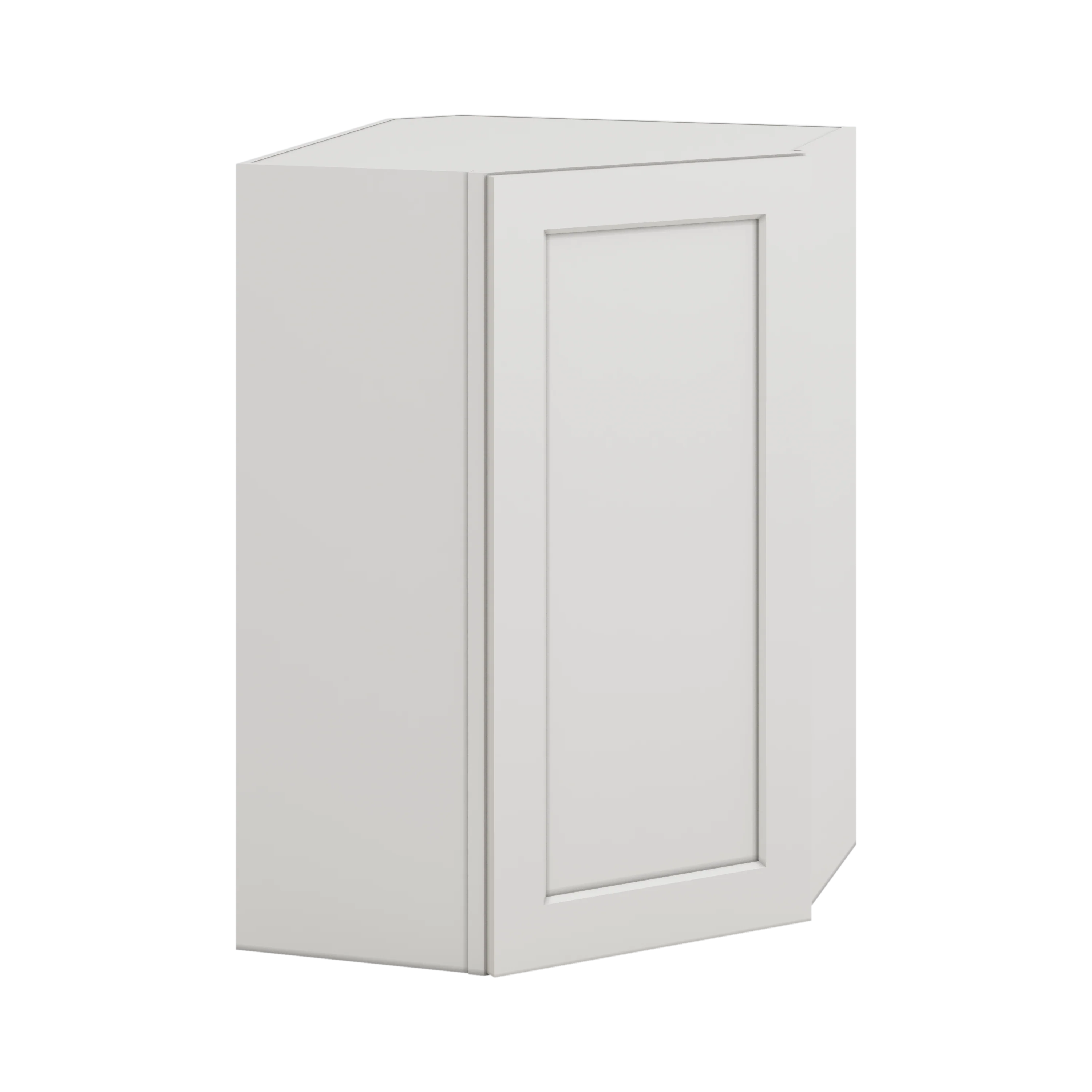 Diagonal Corner ICE White Shaker 1-1/4" Overlay Wall Cabinet 24" Wide by 30", 36" & 42" Tall CWS/CWB - Image 4