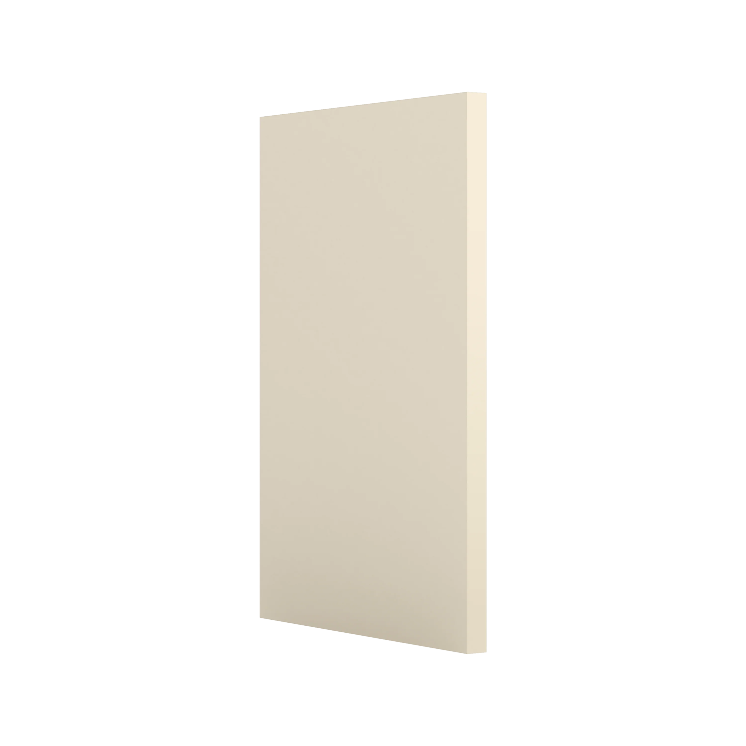 Appliance Side Panel Cabinet Side Plus Face Frame for Manhattan Cream Shaker 1-1/4" Overlay