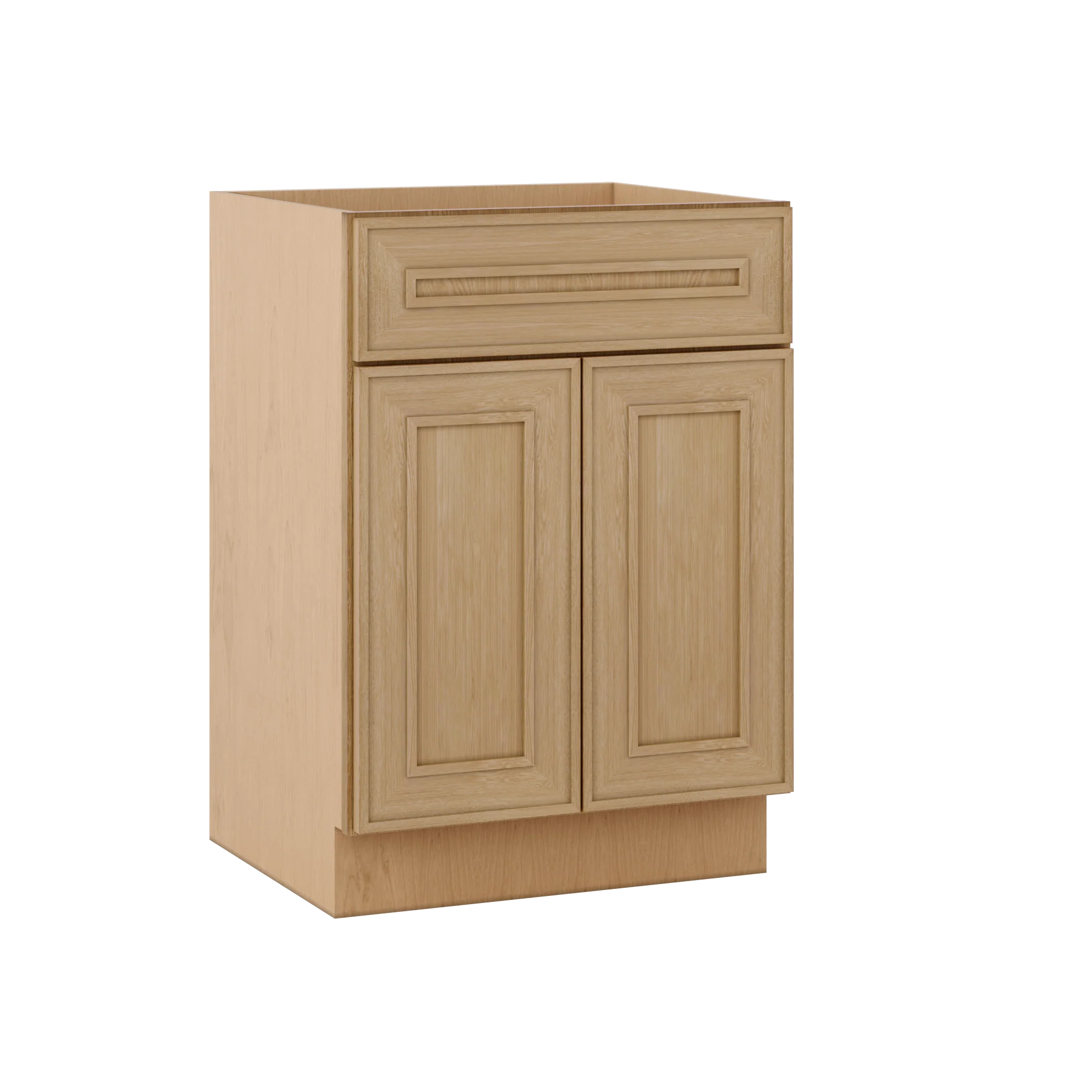 Vanity Sink Base 24", 30" & 36" x 34-1/2" Tall Elegant Oak Craftsman Shaker 1-1/4" Overlay