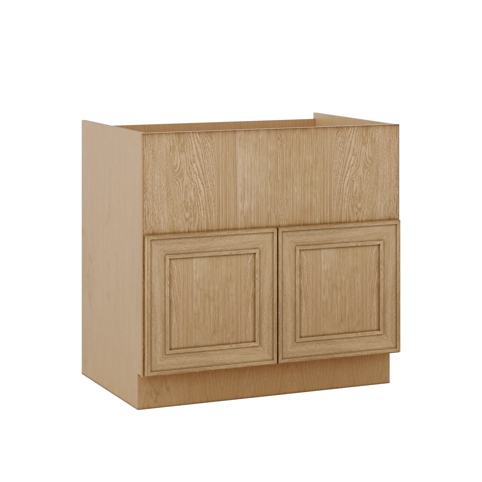 Farm (Apron) Sink Base Elegant Oak Shaker Cabinets 36"
