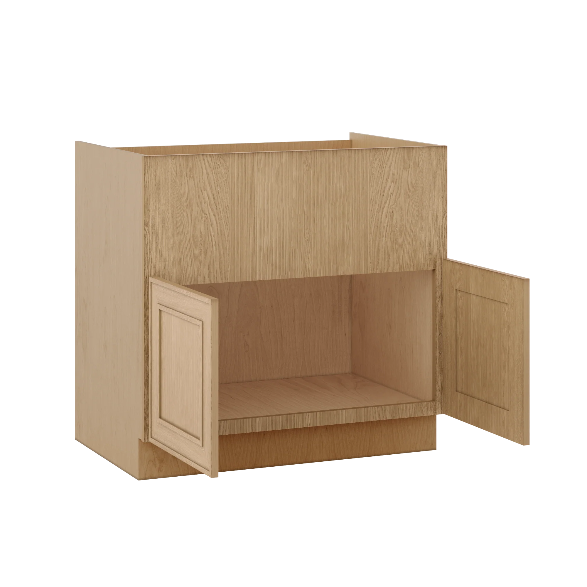 Farm (Apron) Sink Base Elegant Oak Shaker Cabinets 36" - Image 2