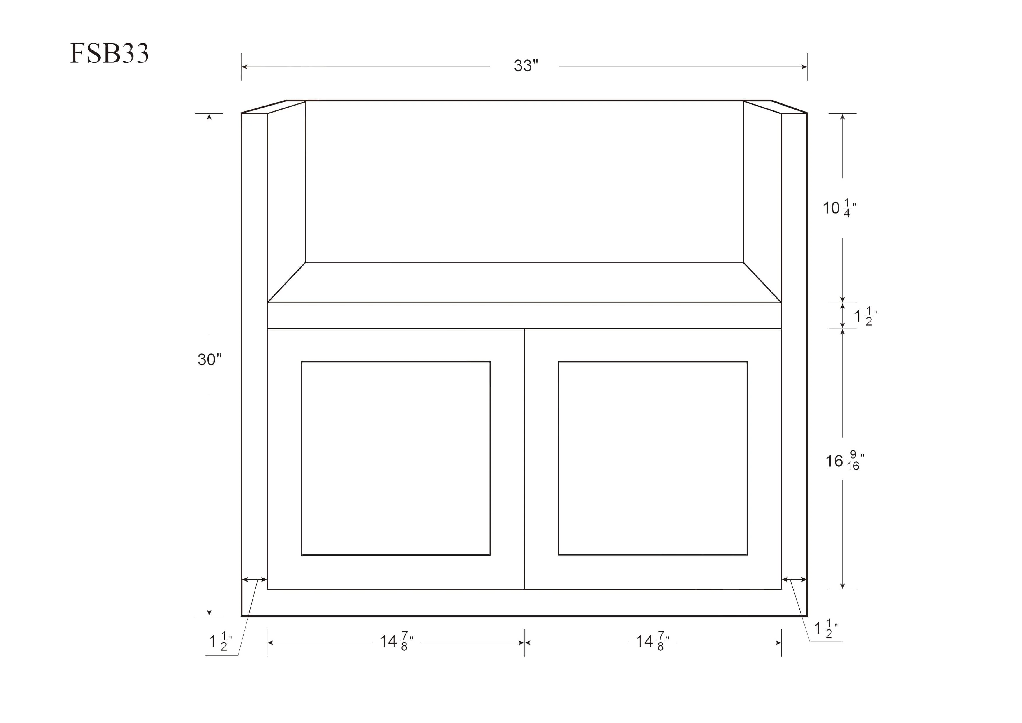 Farm Sink Base Tuscan Gray Inset Shaker Cabinets 33" or 36" - Image 5