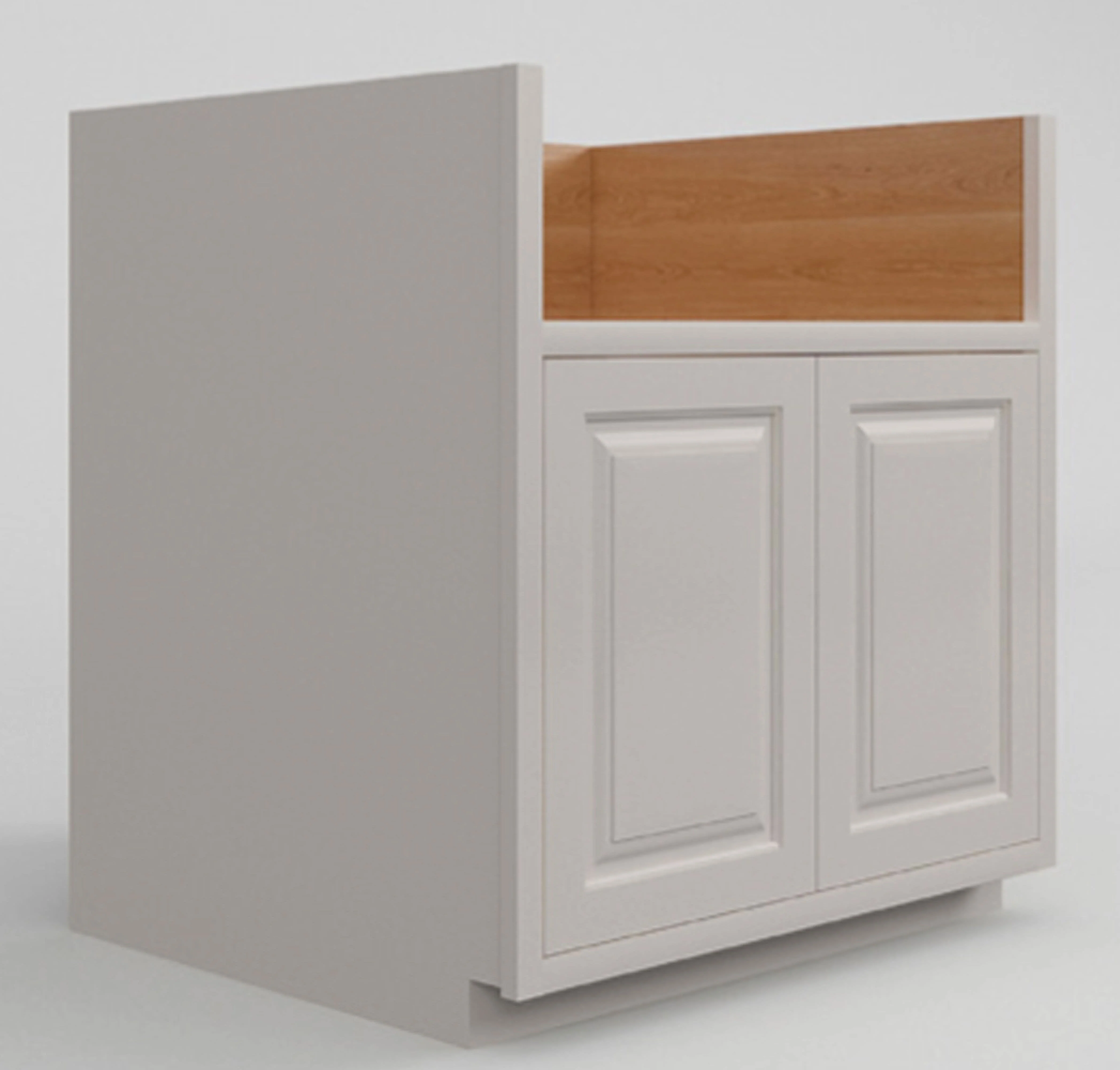 Farm Sink Base Vintage White Inset Raised Panel Cabinets 33" or 36" - Image 4