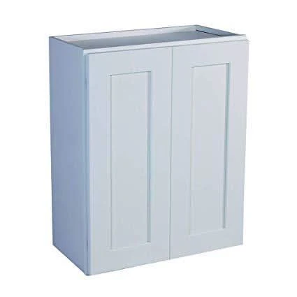 Full Height Door 15HNS Hermosa Noir Black Shaker 1-1/4" Overlay Wall Cabinet - Double Door 24", 27", 30", 33" & 36" Wide - Image 2