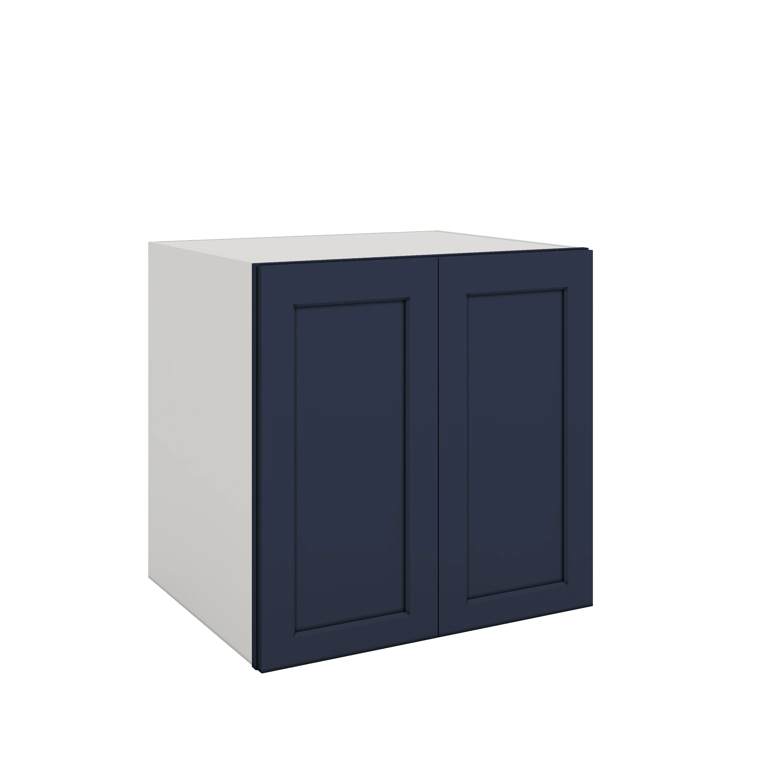 Full Height Door NB29 Naval Blue Shaker 1-1/4" Overlay Wall Cabinet - Double Door 24", 27", 30", 33" & 36" Wide - Image 5