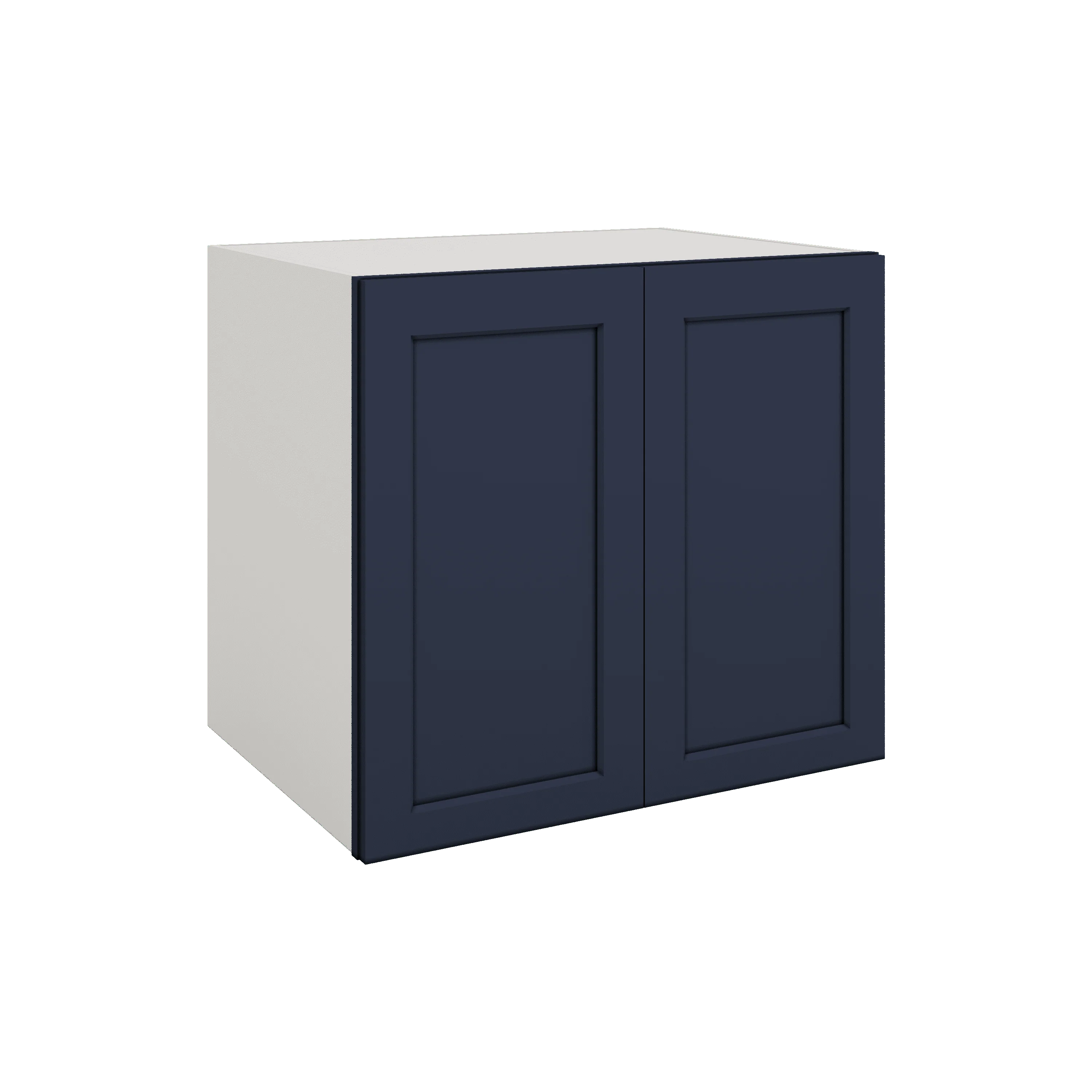 Full Height Door NB29 Naval Blue Shaker 1-1/4" Overlay Wall Cabinet - Double Door 24", 27", 30", 33" & 36" Wide - Image 7