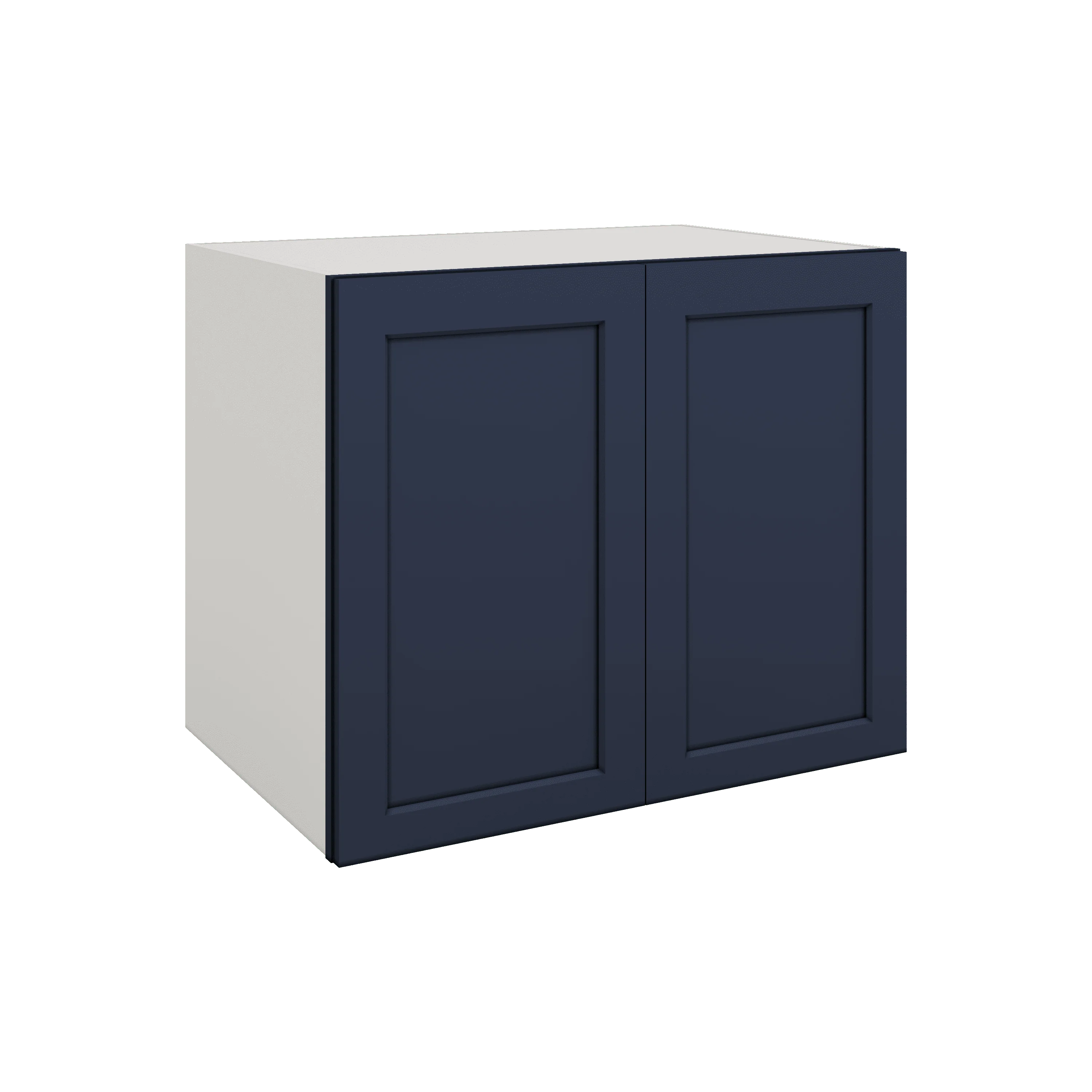Full Height Door NB29 Naval Blue Shaker 1-1/4" Overlay Wall Cabinet - Double Door 24", 27", 30", 33" & 36" Wide - Image 9