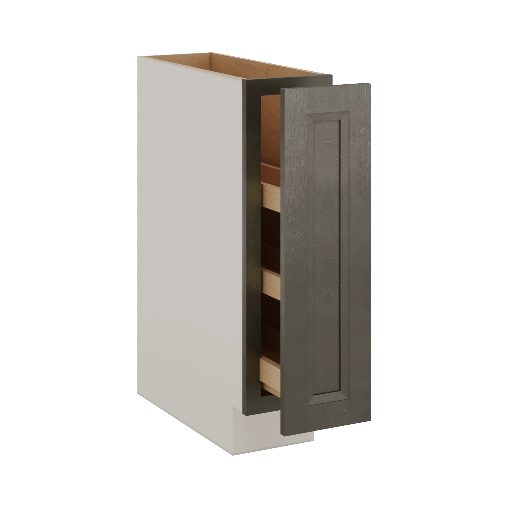 Huntington Cinder Double Shaker Spice Rack Pull Out Base Cabinet 6", 9" & 12" Wide - Image 2