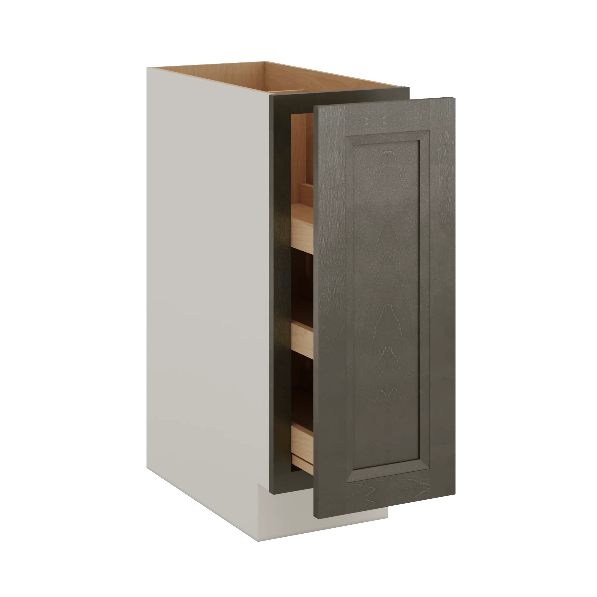 Huntington Cinder Double Shaker Spice Rack Pull Out Base Cabinet 6", 9" & 12" Wide - Image 4