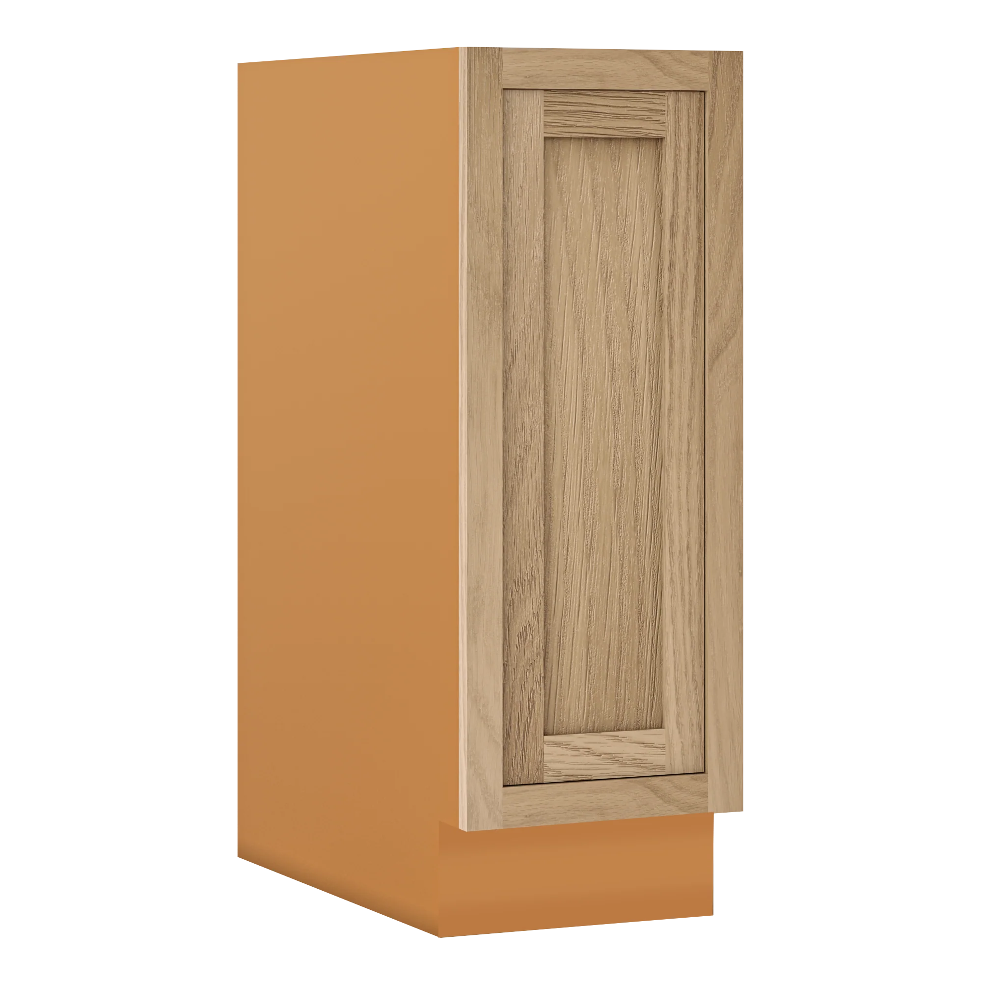 Inset Oak Shaker Special Order Base Full Height Door 24" Deep Inset Shaker Base Cabinet 9" - 36" Wide - Image 2