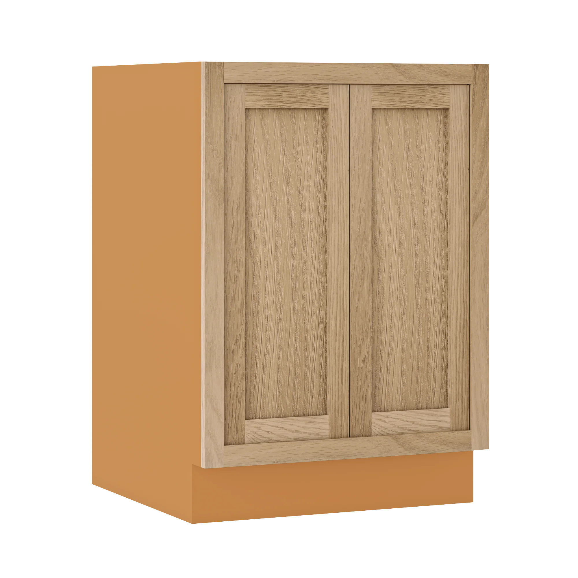 Inset Oak Shaker Special Order Base Full Height Door 24" Deep Inset Shaker Base Cabinet 9" - 36" Wide - Image 3
