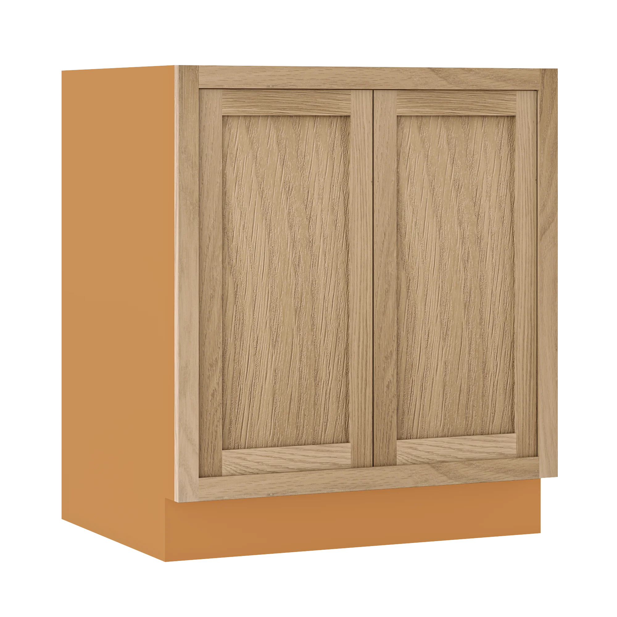 Inset Oak Shaker Special Order Base Full Height Door 24" Deep Inset Shaker Base Cabinet 9" - 36" Wide - Image 5