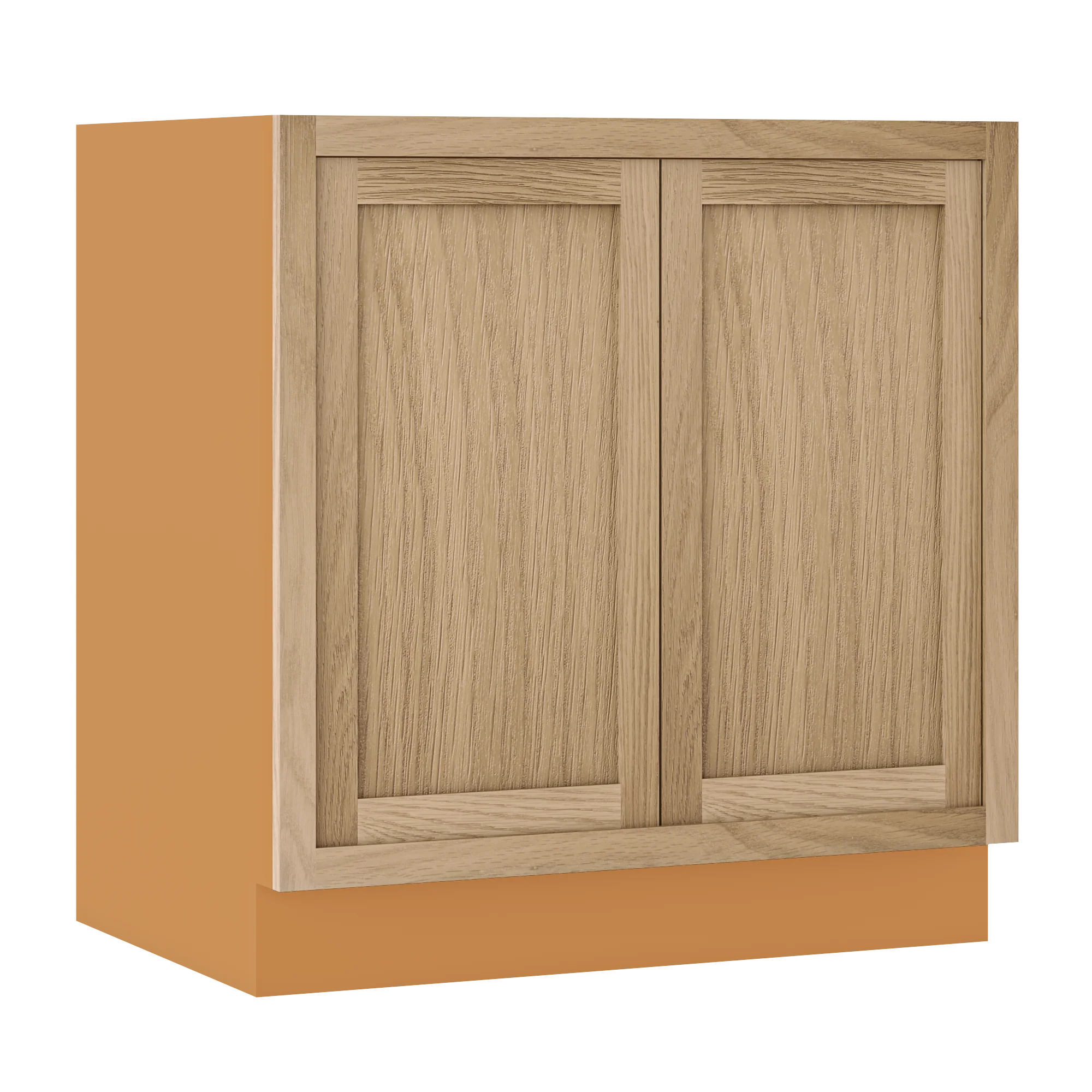 Inset Oak Shaker Special Order Base Full Height Door 24" Deep Inset Shaker Base Cabinet 9" - 36" Wide - Image 6