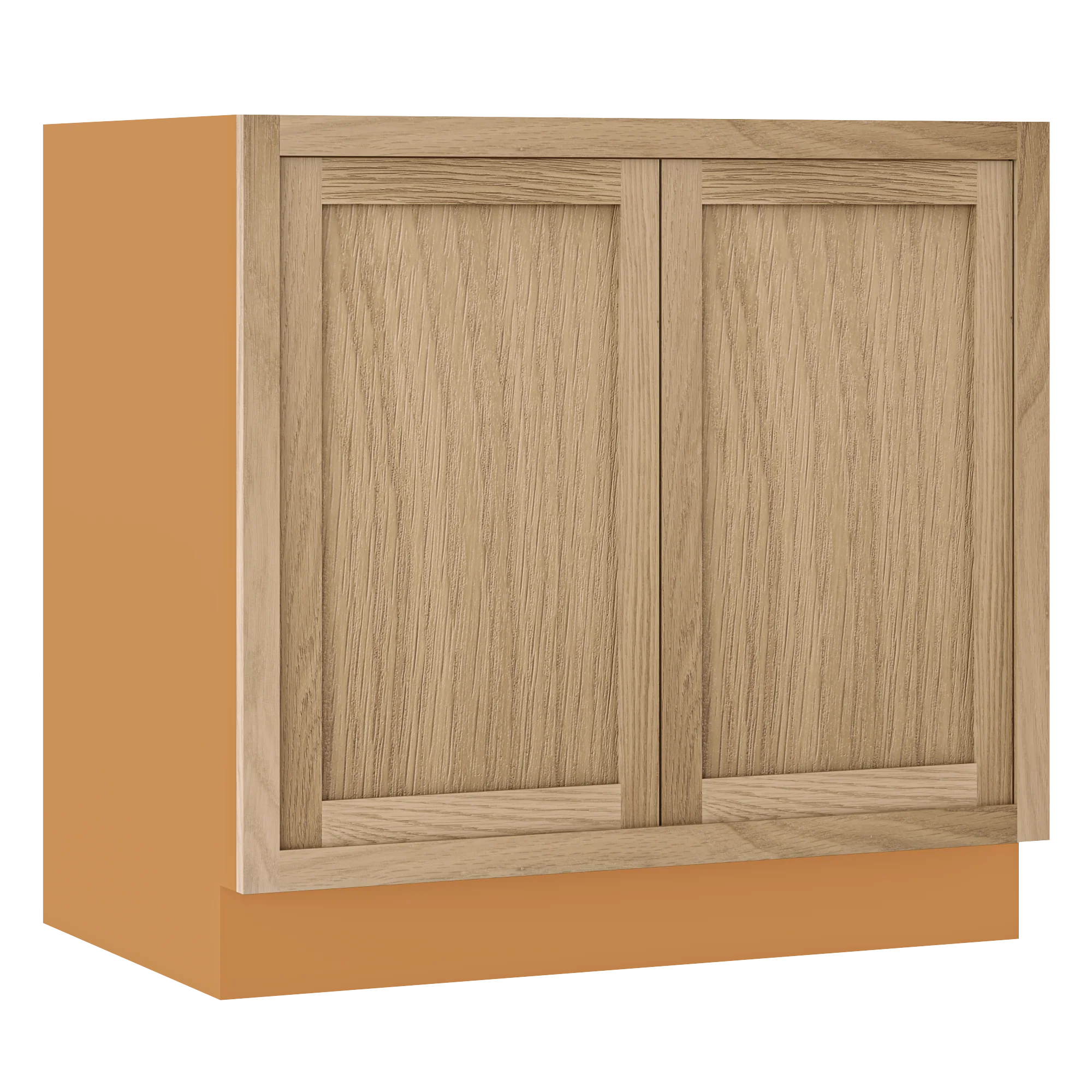 Inset Oak Shaker Special Order Base Full Height Door 24" Deep Inset Shaker Base Cabinet 9" - 36" Wide - Image 7
