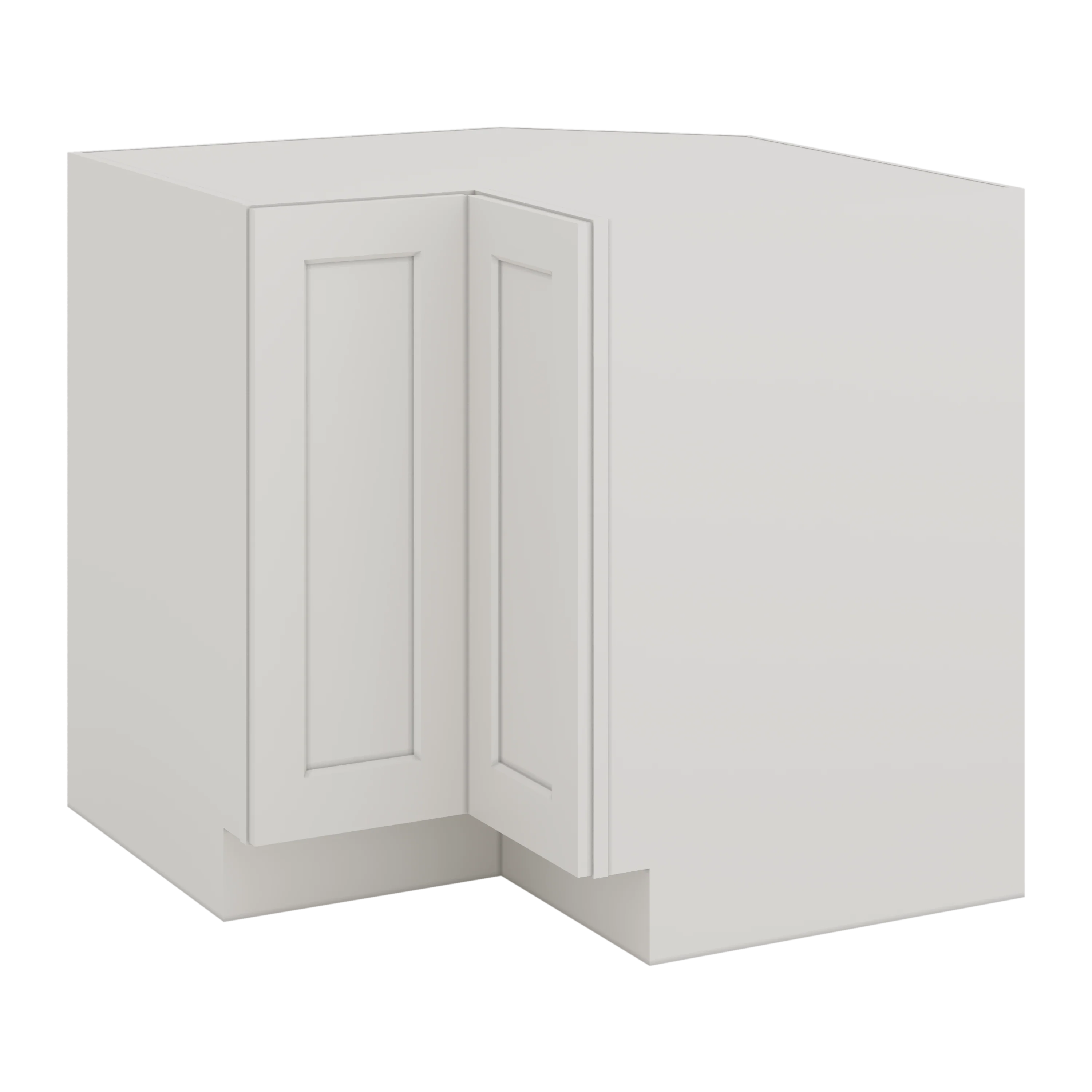 Lazy Susan Base Cabinet 33" & 36" ICE White Shaker 1-1/4" Overlay CWS/CWB - Image 3