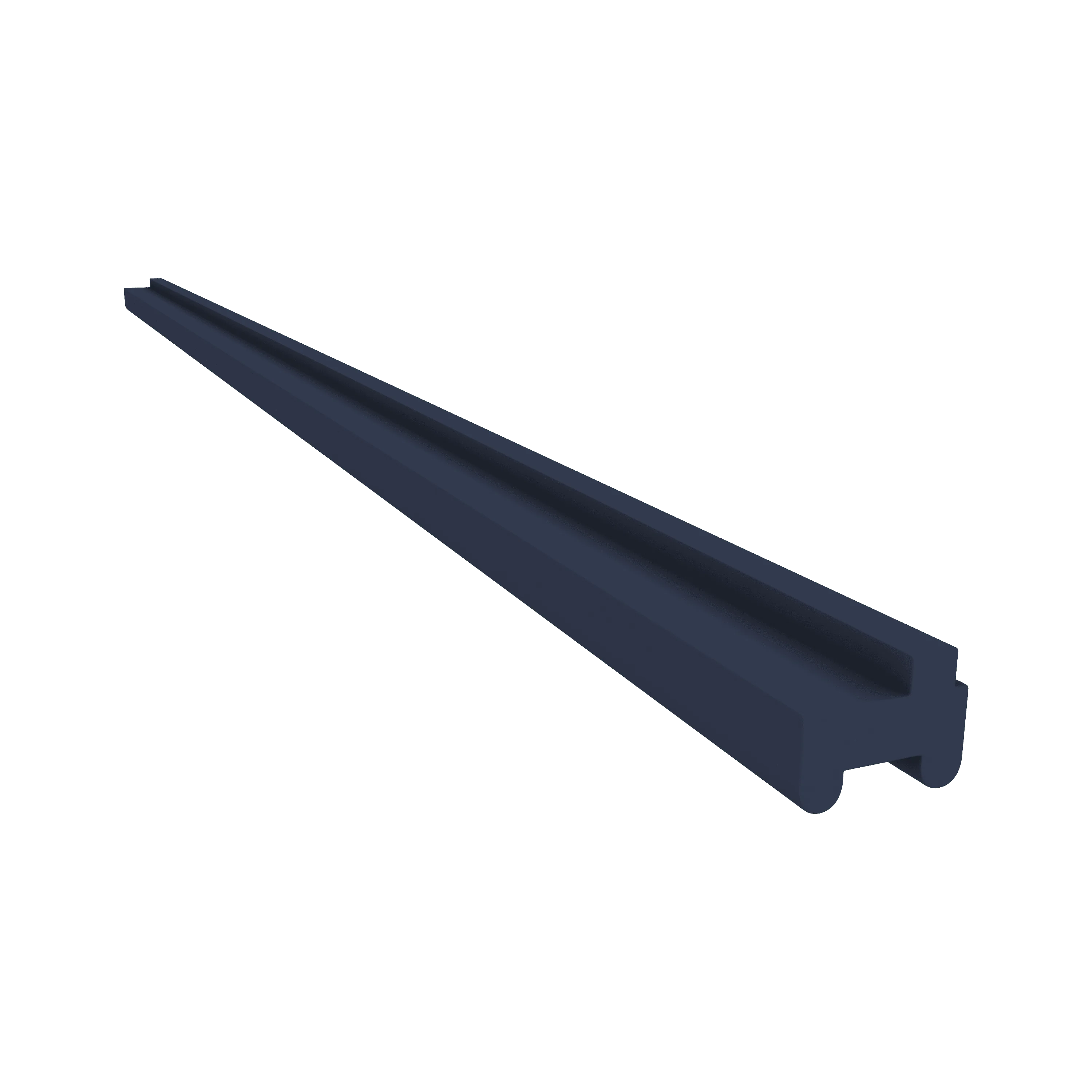 Light Rail Molding Trim Pieces NB29 Naval Blue Shaker 1-1/4" Overlay