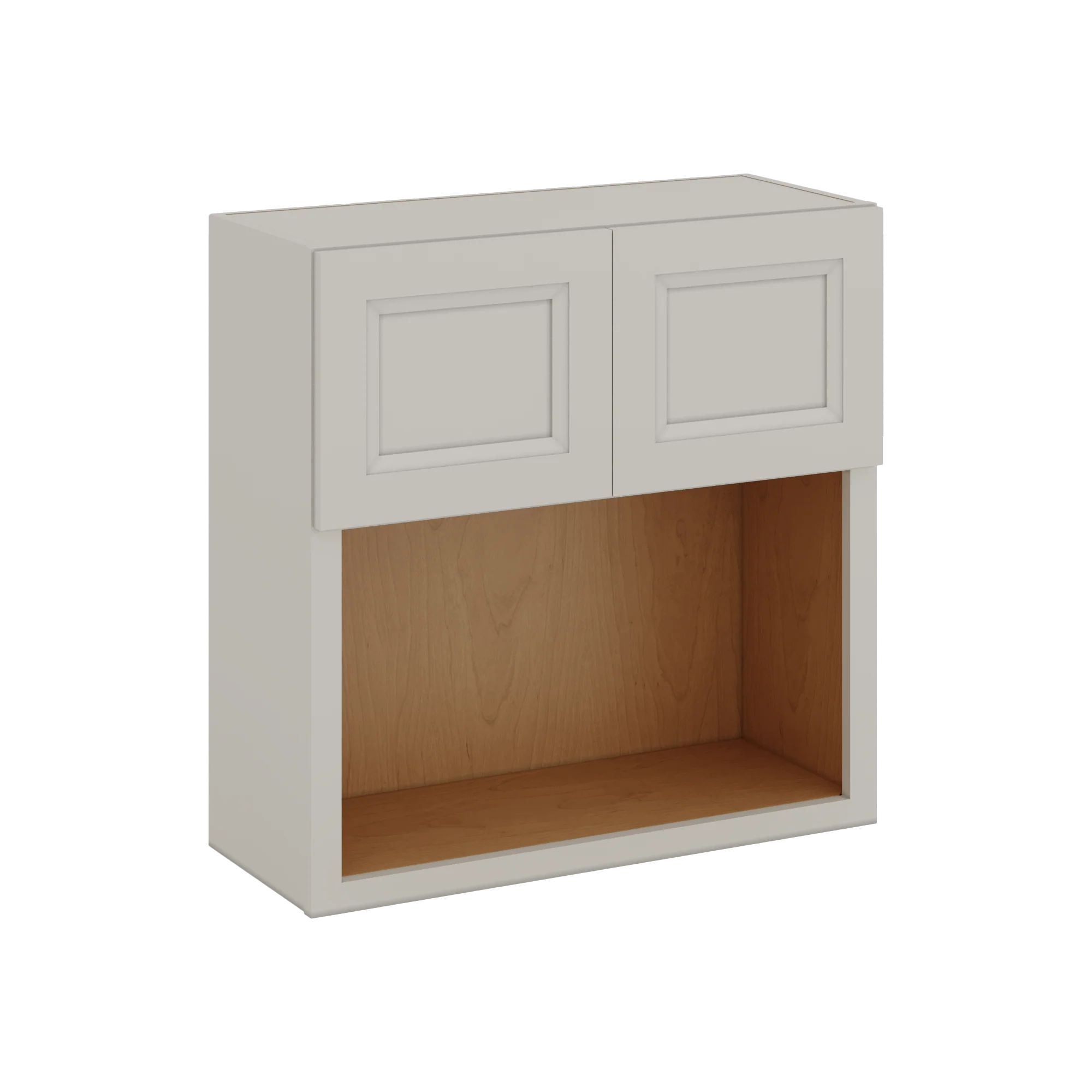 Microwave Shelf Cabinet 27LGDS Laguna Gray Double Shaker Cabinet 27" Wide by 30", 36" & 42" Tall