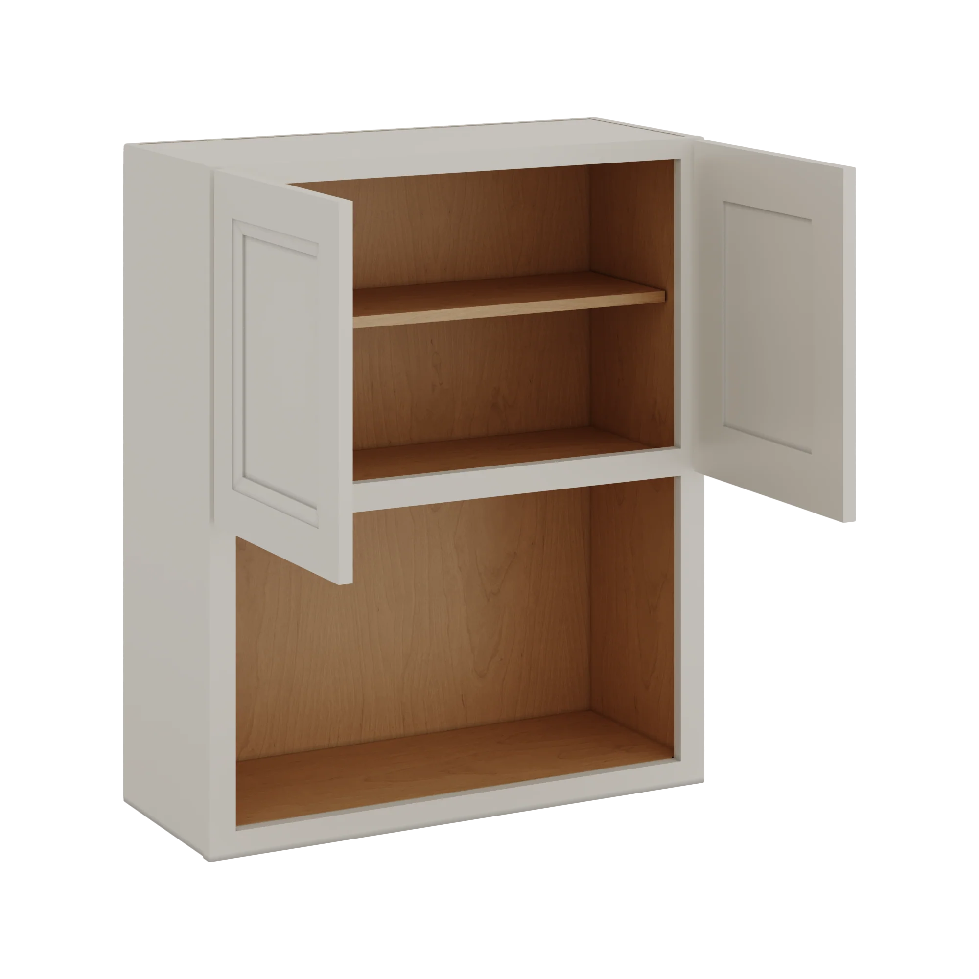 Microwave Shelf Cabinet 27LGDS Laguna Gray Double Shaker Cabinet 27" Wide by 30", 36" & 42" Tall - Image 4