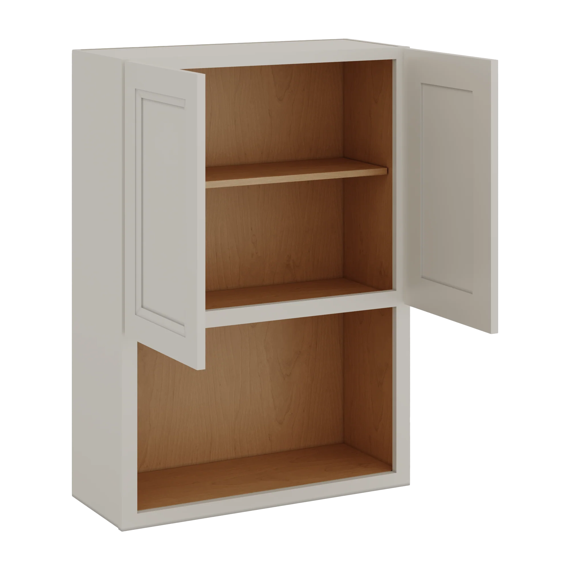 Microwave Shelf Cabinet 27LGDS Laguna Gray Double Shaker Cabinet 27" Wide by 30", 36" & 42" Tall - Image 6