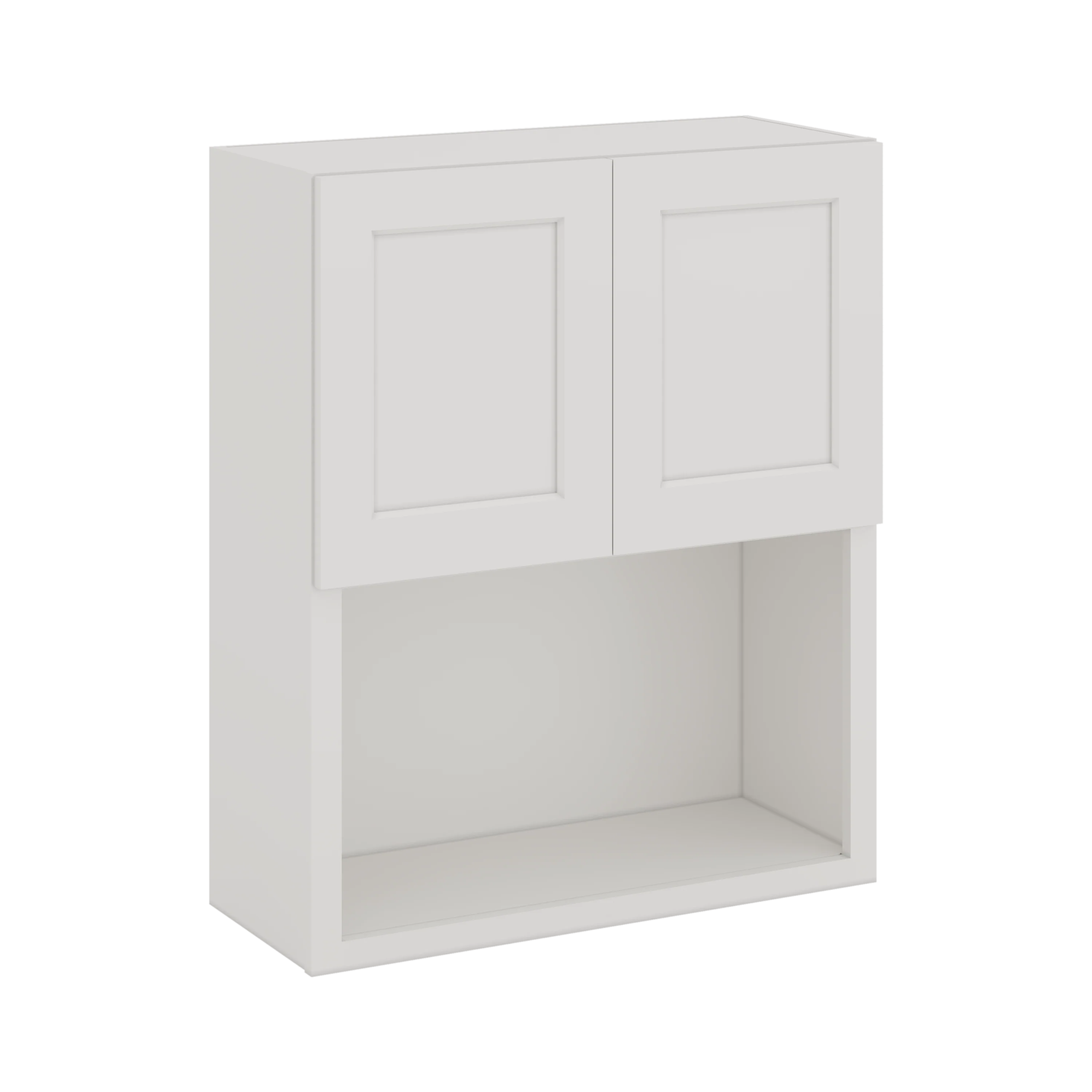 Microwave Shelf Cabinet ICE White Shaker 1-1/4" Overlay Cabinet 27" & 30" Wide by 30", 36" & 42" Tall CWS/CWB - Image 4