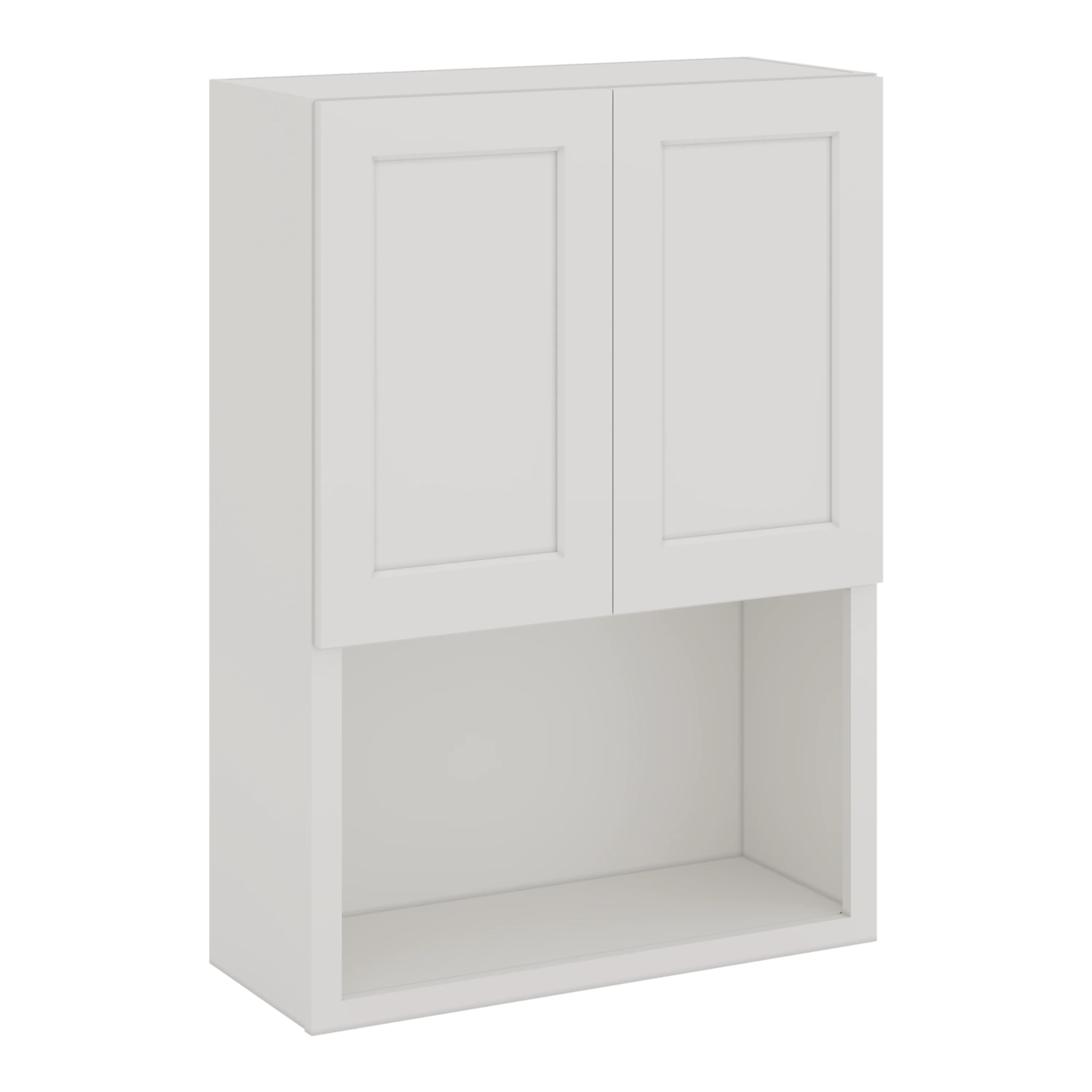 Microwave Shelf Cabinet ICE White Shaker 1-1/4" Overlay Cabinet 27" & 30" Wide by 30", 36" & 42" Tall CWS/CWB - Image 6