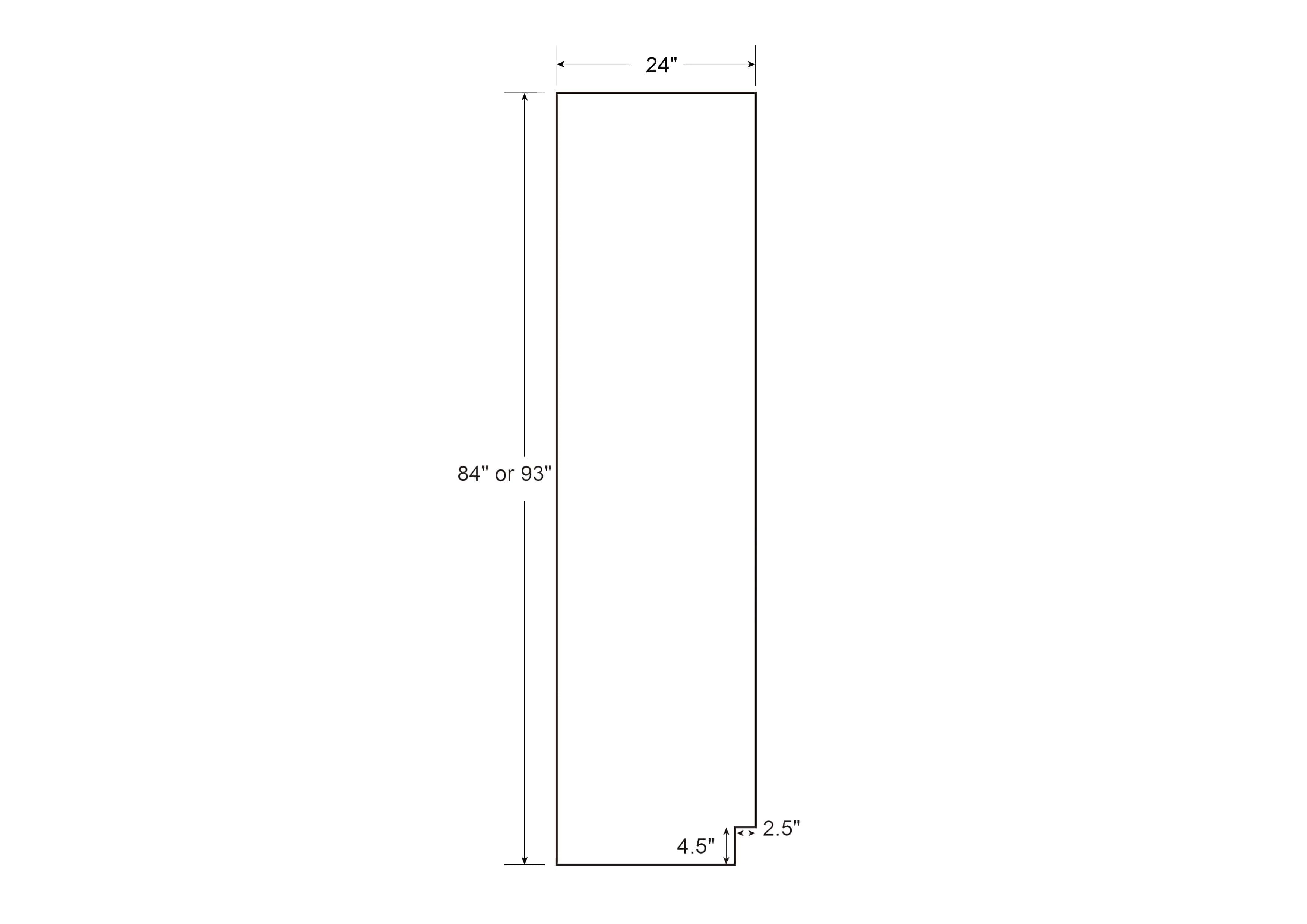 Pantry Drawer Cabinet Vintage White Inset Raised Panel Cabinets - 36"Wide 93" Tall PDC3693 - Image 4
