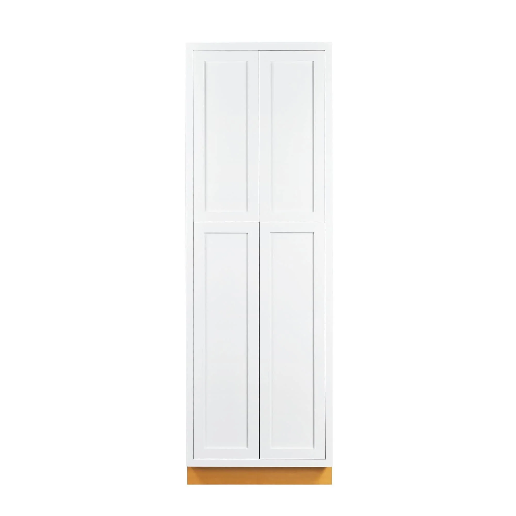 Pantry 93" Tall 24", 30" & 36" Wide Snow White Inset Shaker Cabinet