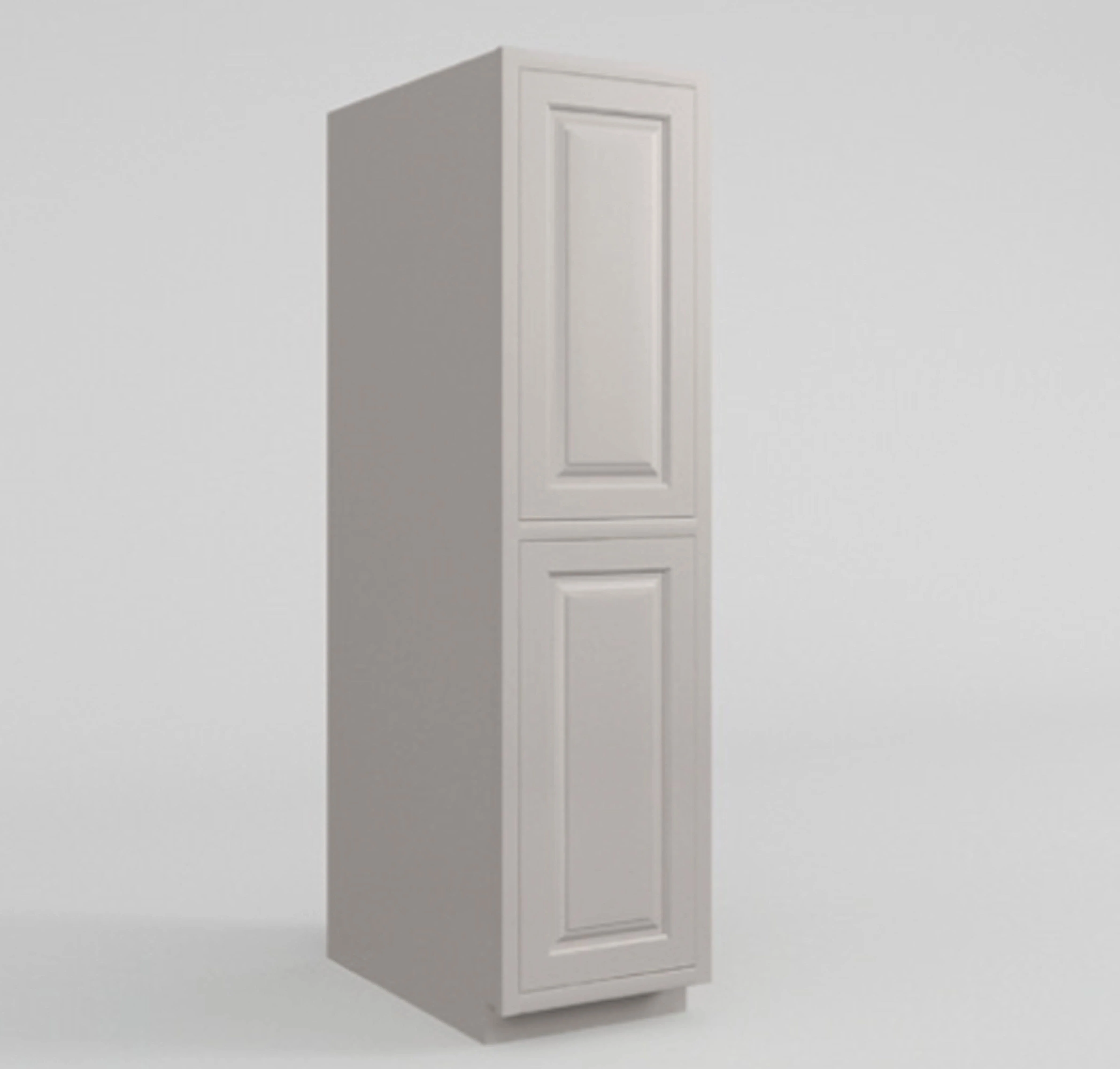 Pantry Vintage White Inset Raised Panel Cabinet 84" Tall 18' Wide - Image 3