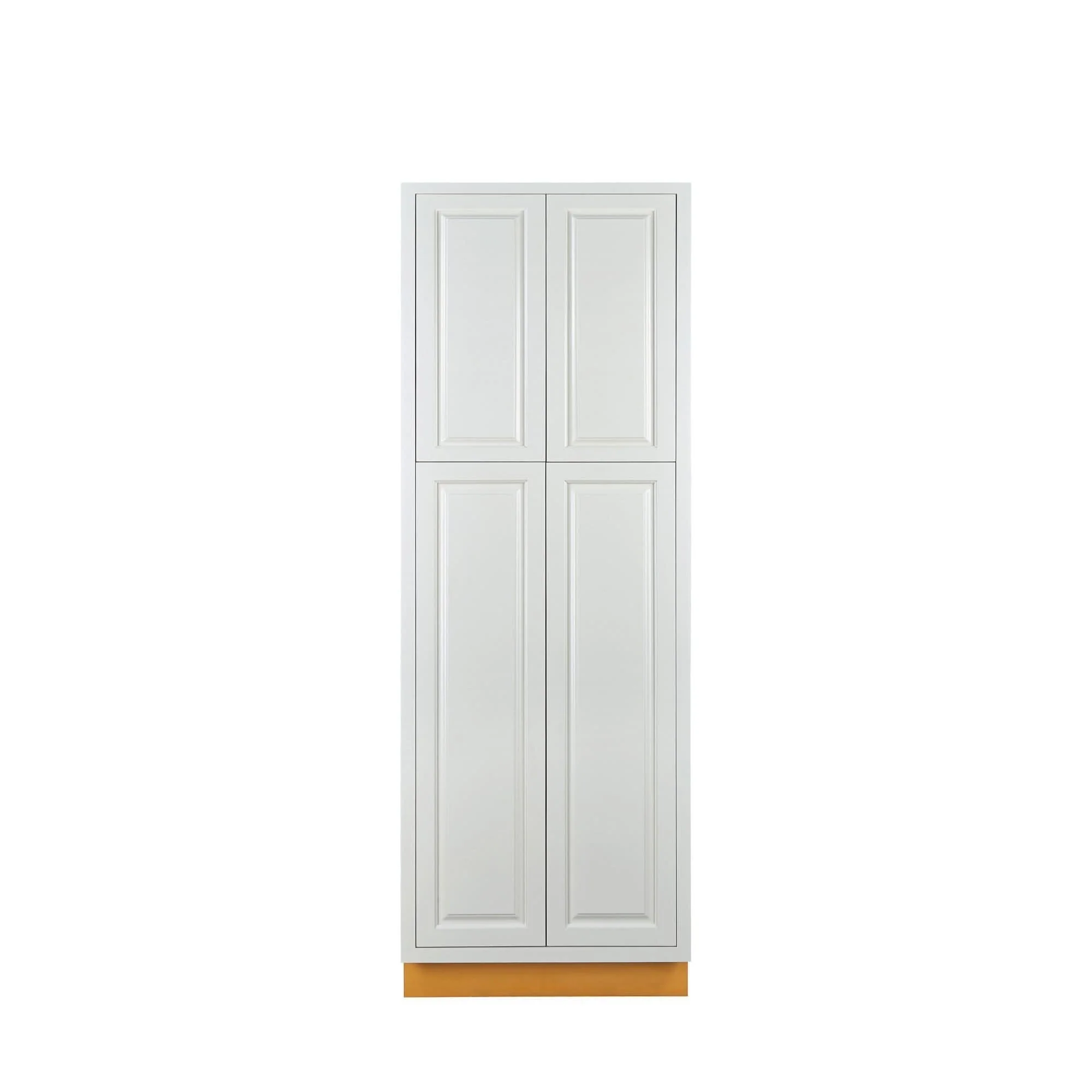 Pantry Vintage White Inset Raised Panel Cabinet 84" Tall 24', 30" & 36" Wide