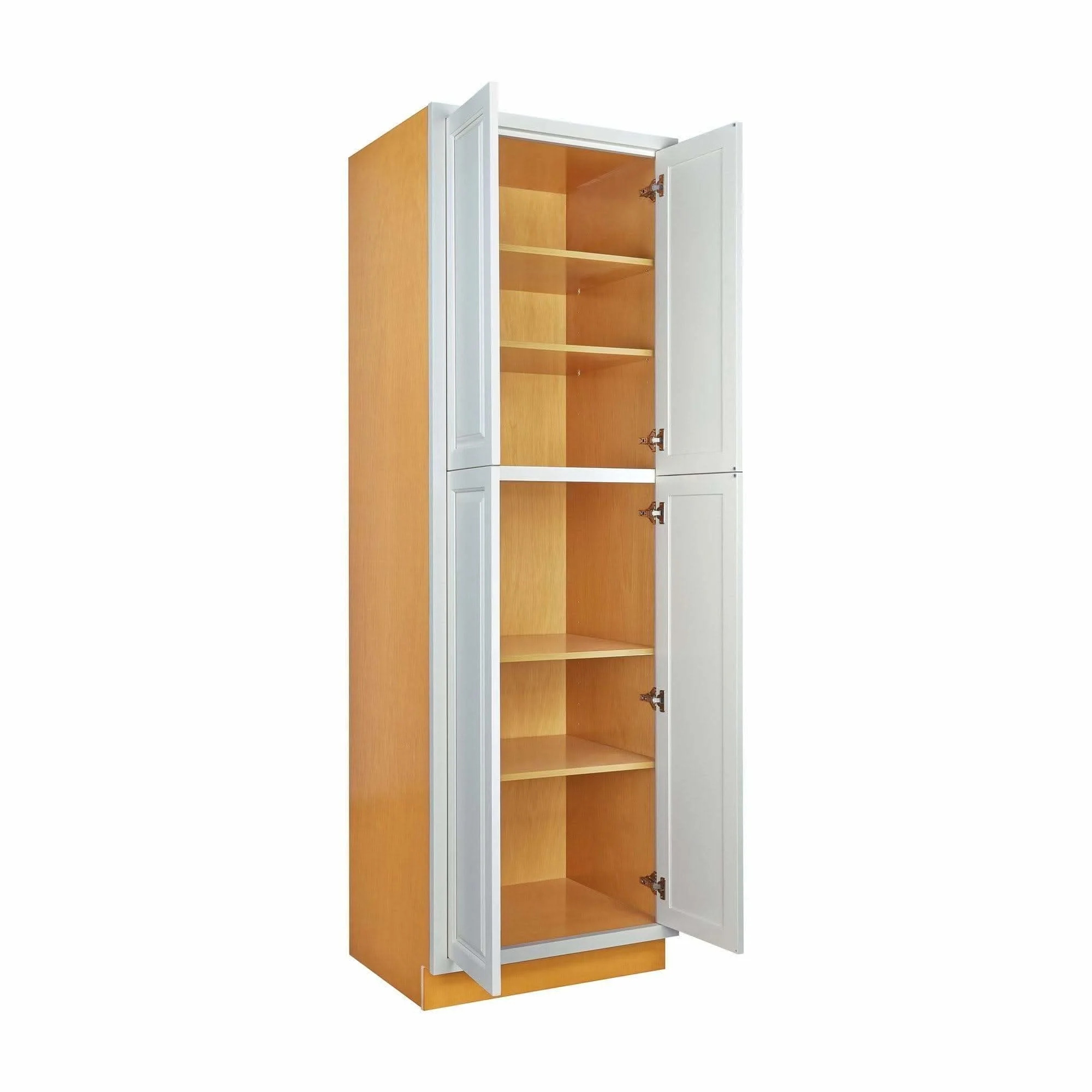 Pantry Vintage White Inset Raised Panel Cabinet 93" Tall 24', 30" & 36" Wide - Image 2