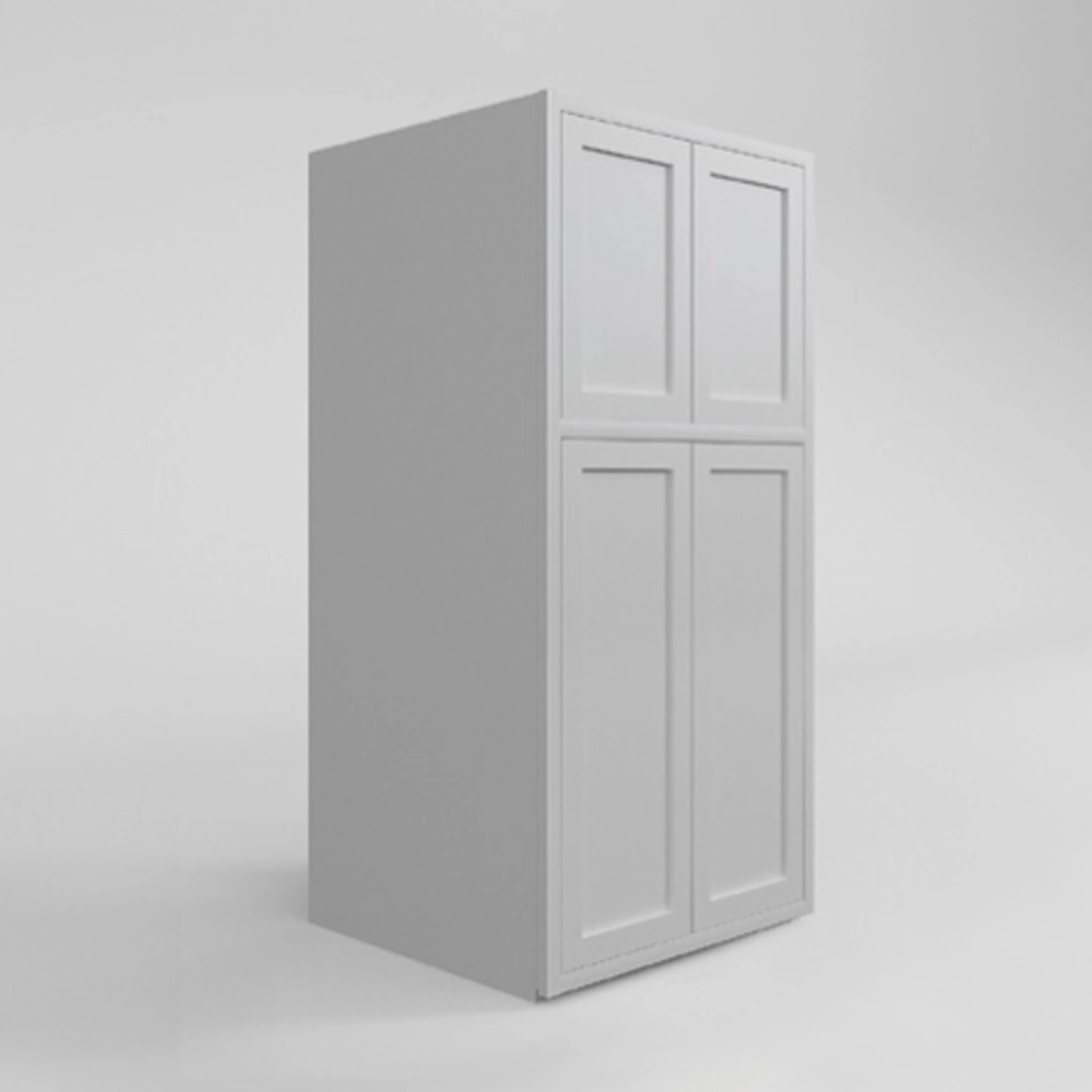 Pantry Vintage White Inset Raised Panel Cabinet 93" Tall 24', 30" & 36" Wide - Image 3